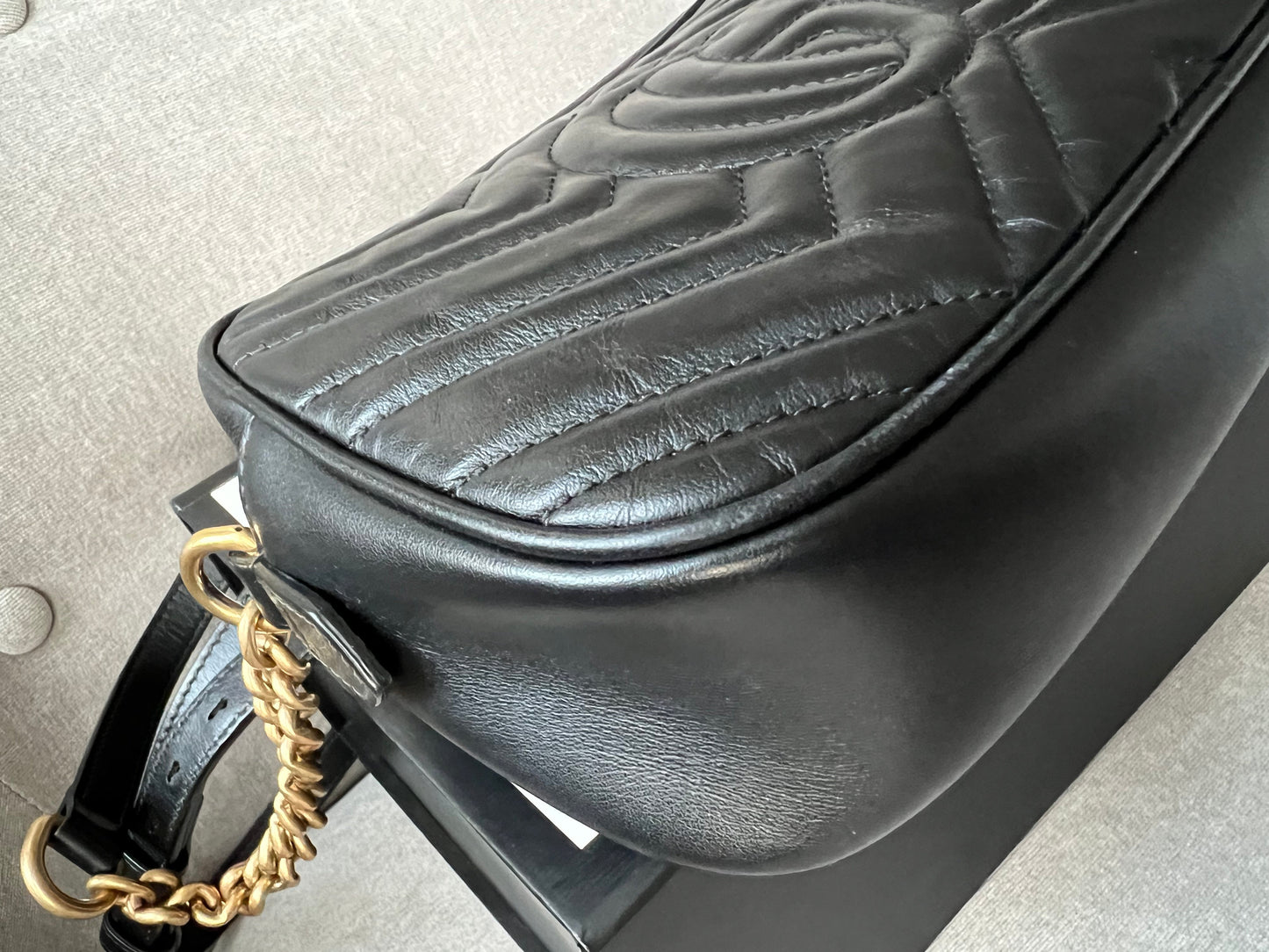 Gucci GG Black Marmont Small Shoulder Bag (RRP £1250)