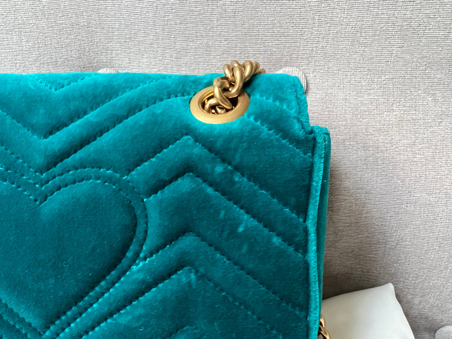 Gucci GG Mini Velvet Marmont Mini Shoulder Bag