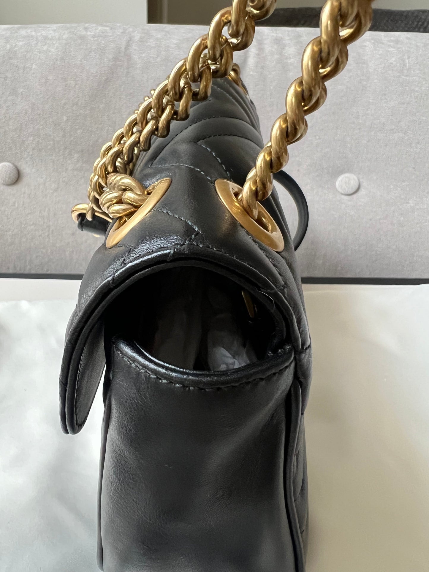 Gucci GG Black Marmont Small Shoulder Bag (RRP £1800)