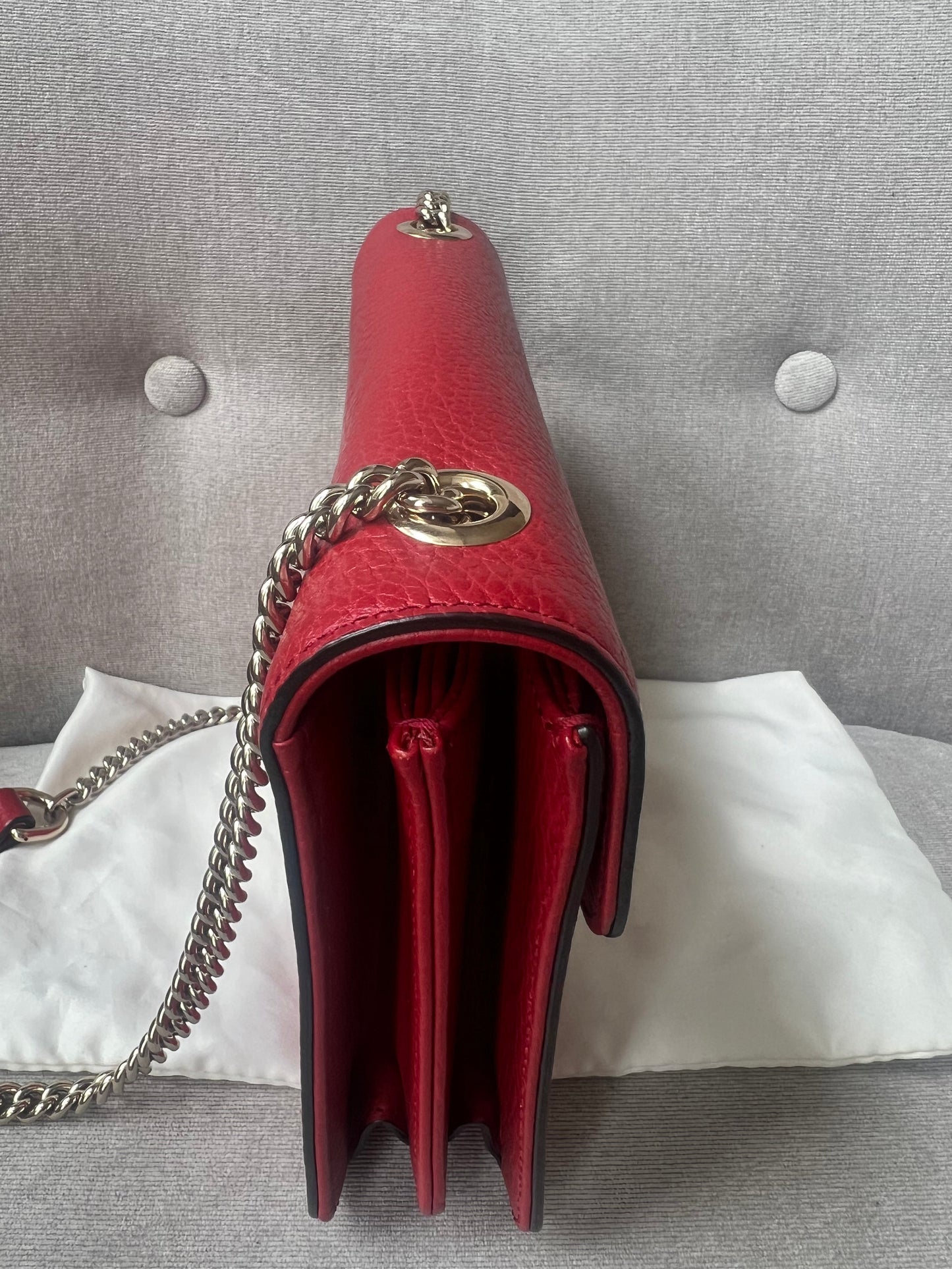 Gucci Interlocking GG Red Small Shoulder Bag
