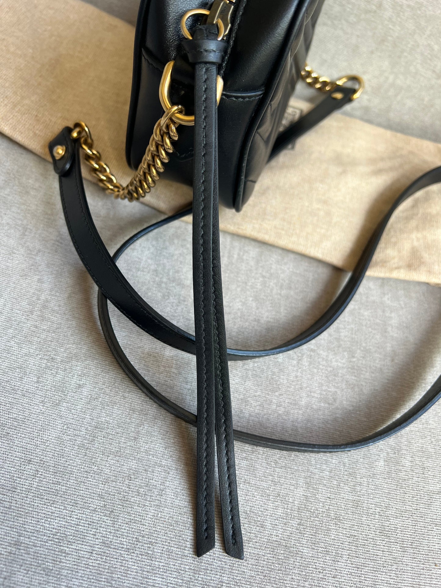 Gucci GG Black Marmont Mini Shoulder Bag
