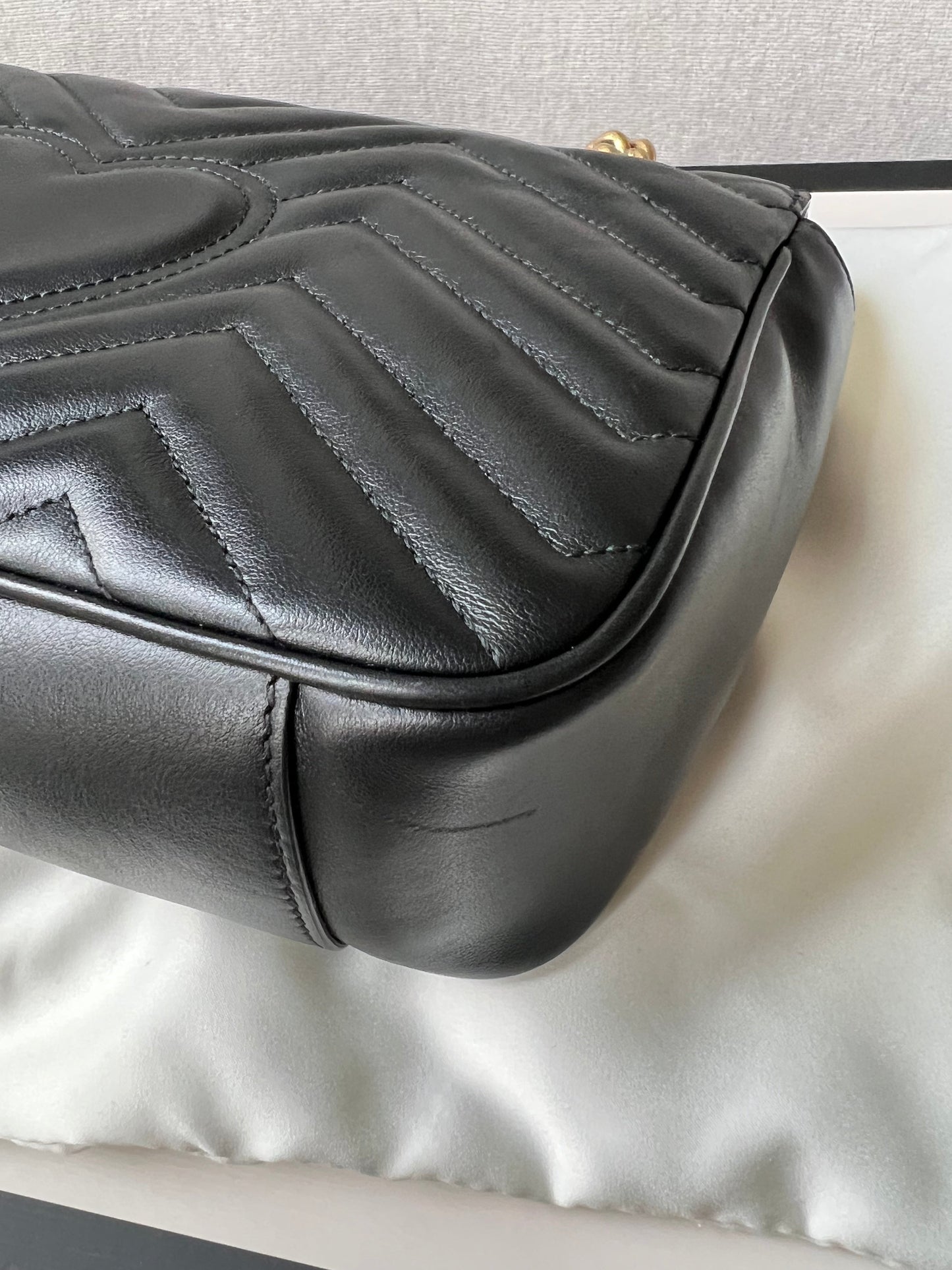 Gucci GG Black Marmont Small Shoulder Bag (RRP £1800)