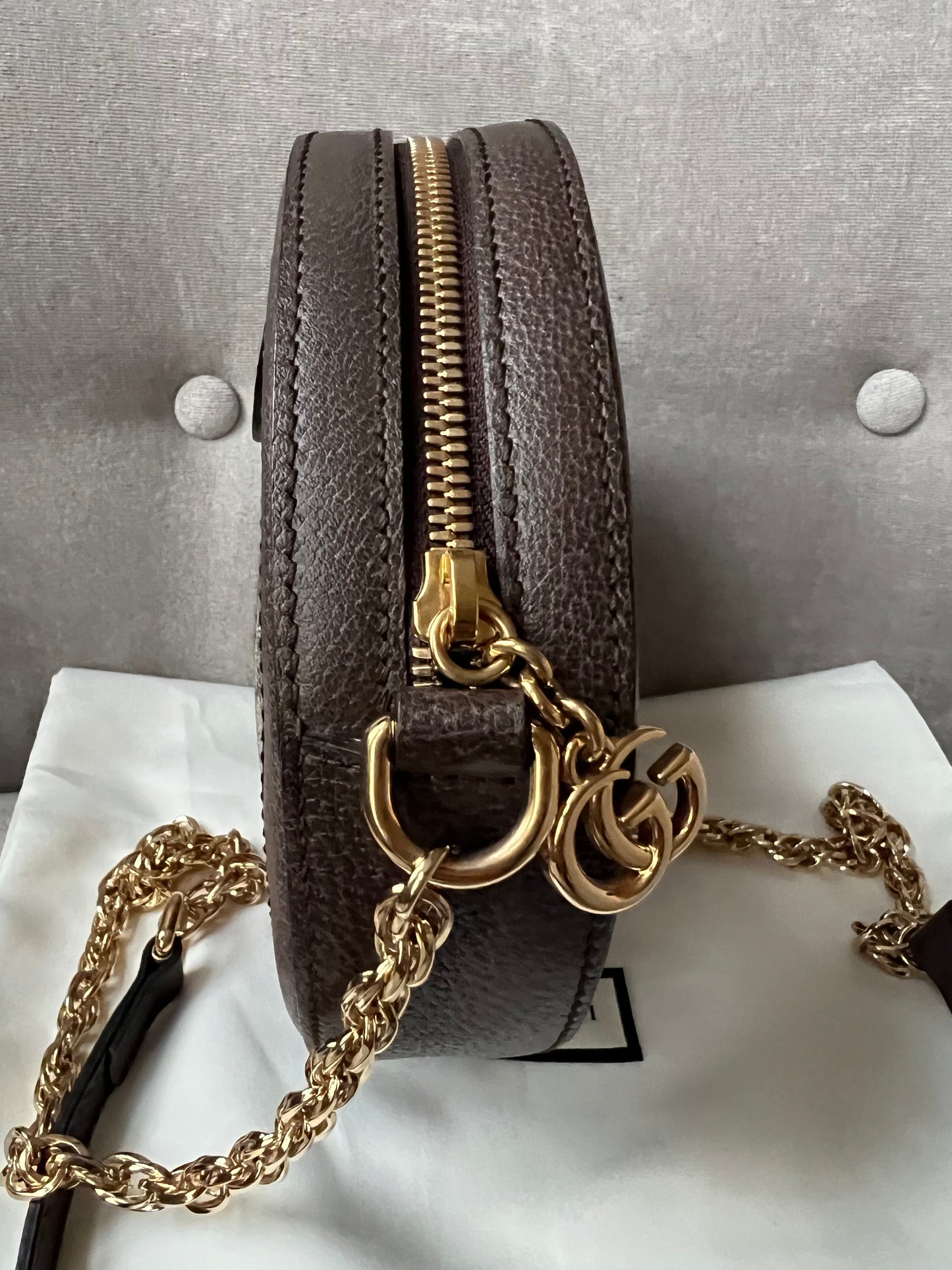 Gucci GG Ophidia Mini GG Round Shoulder Bag (RRP £1,160)