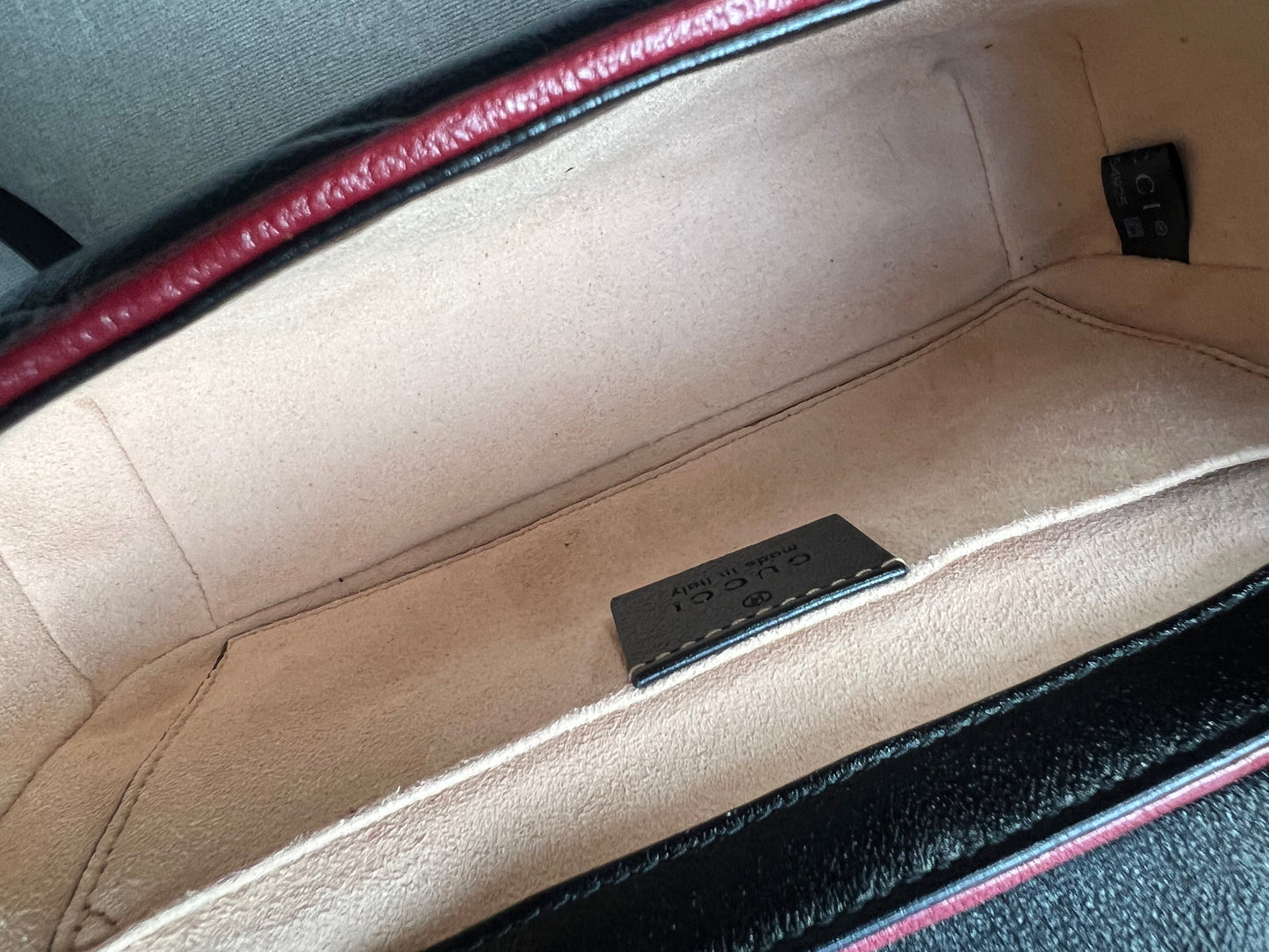 Gucci GG Tricolour Marmont Mini Shoulder Bag
