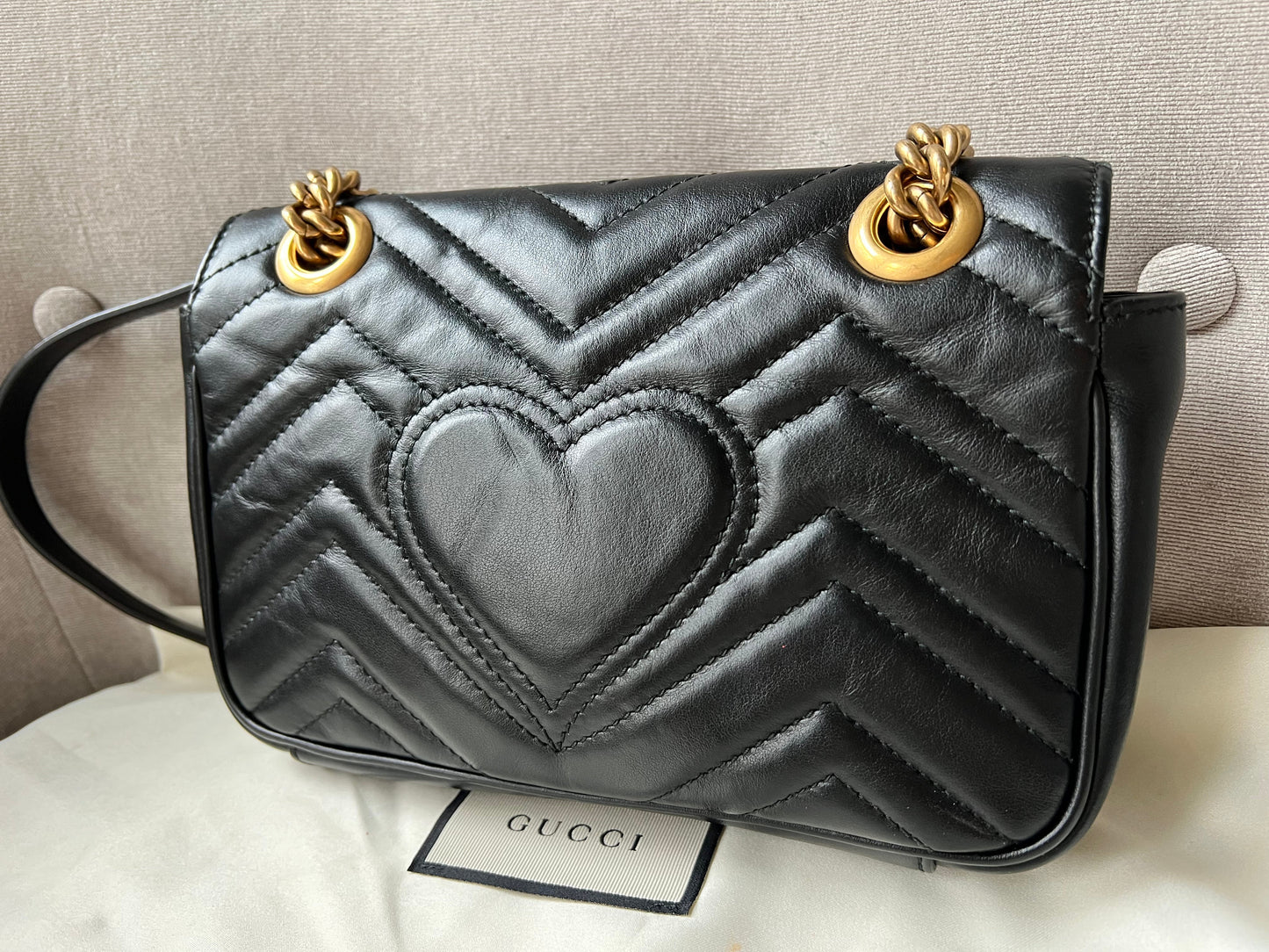 Gucci GG Black Marmont Mini Shoulder Bag (RRP £1,700)