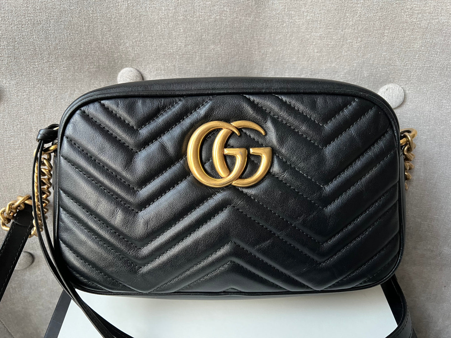 Gucci GG Black Marmont Small Shoulder Bag (RRP £1250)