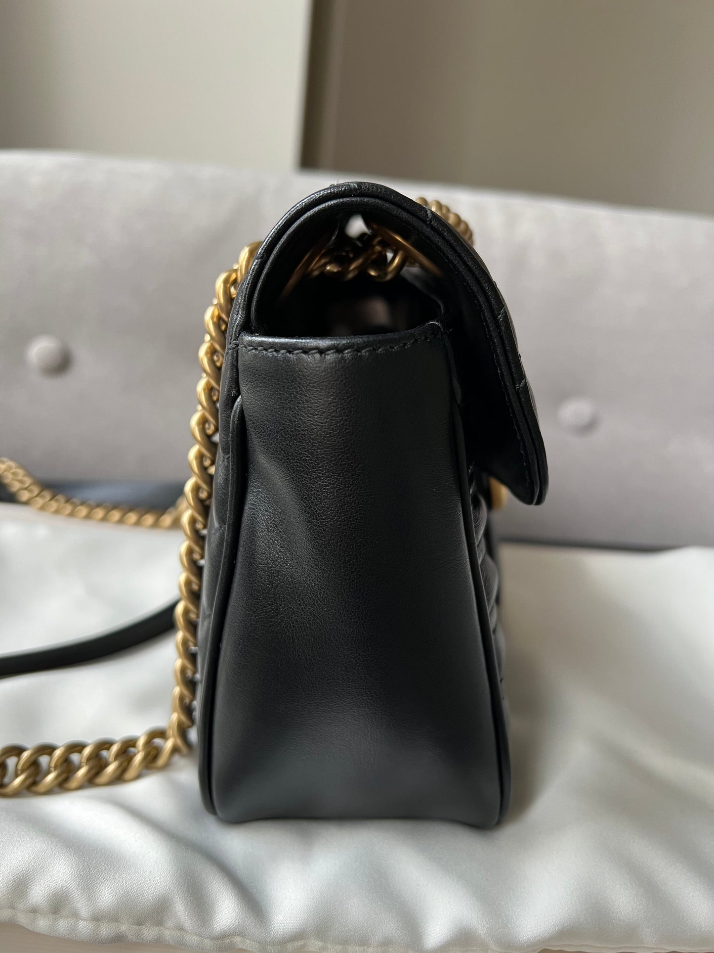 Gucci GG Black Marmont Small Shoulder Bag (RRP £1800)