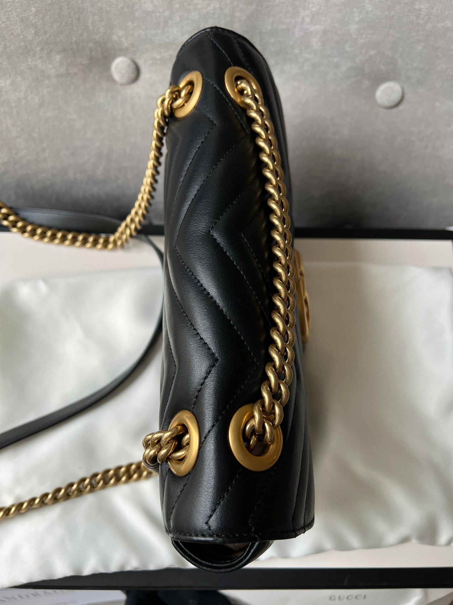 Gucci GG Black Marmont Small Shoulder Bag (RRP £1800)