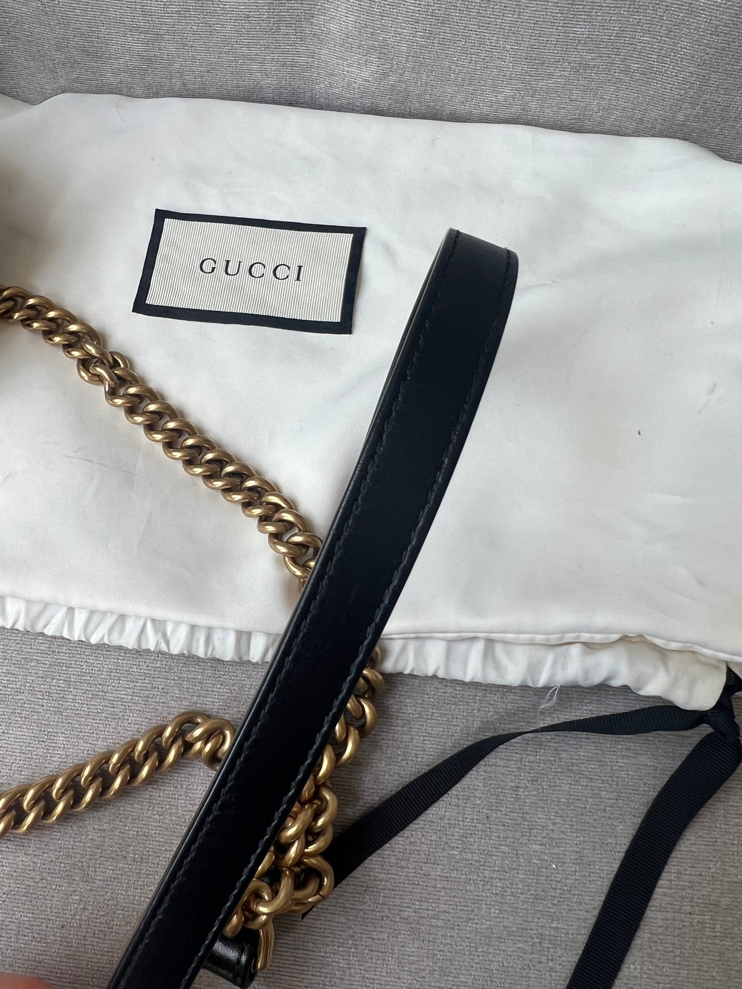 Gucci GG Black Marmont Small Shoulder Bag (RRP £1800)