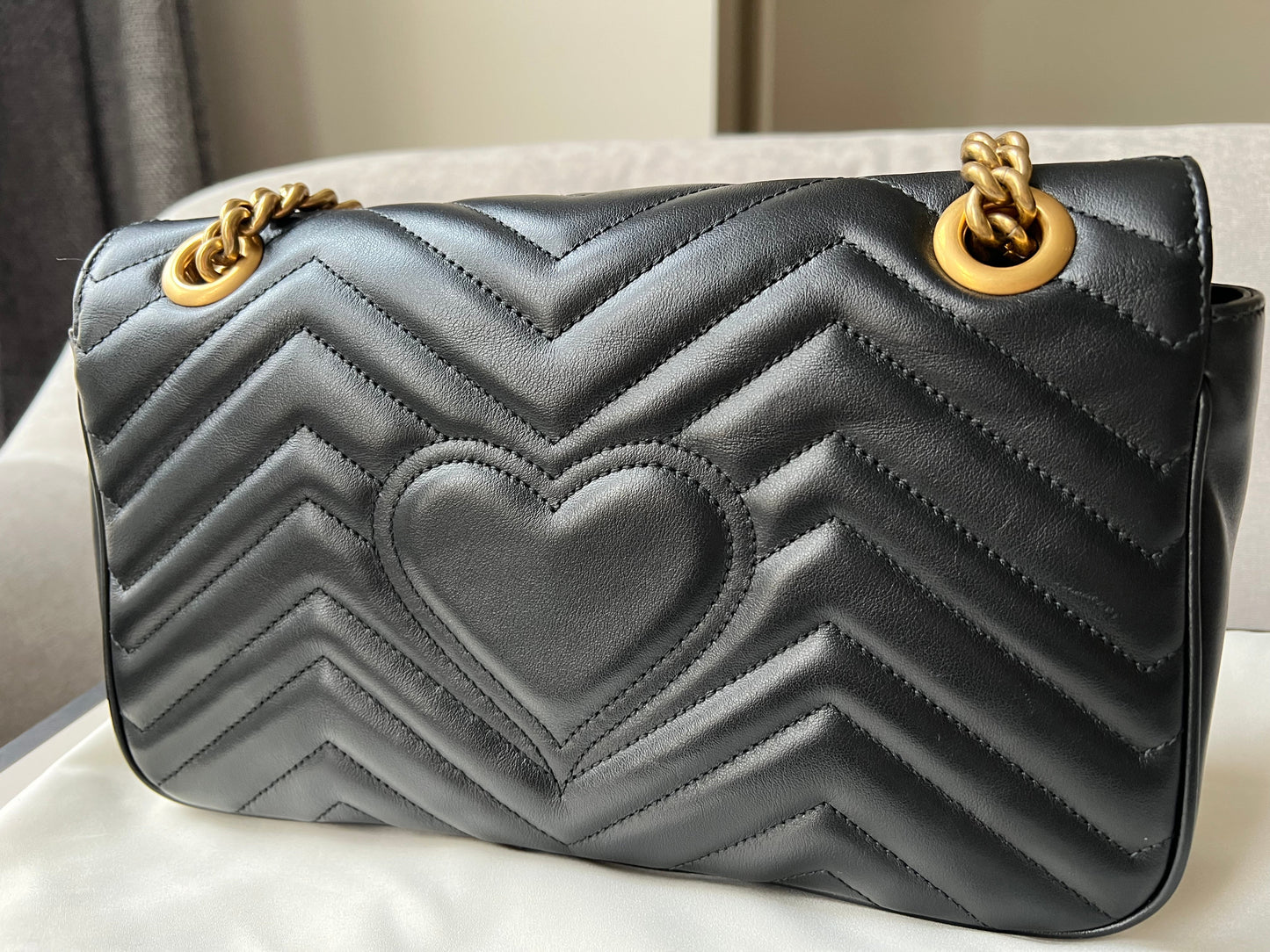 Gucci GG Black Marmont Small Shoulder Bag (RRP £1800)