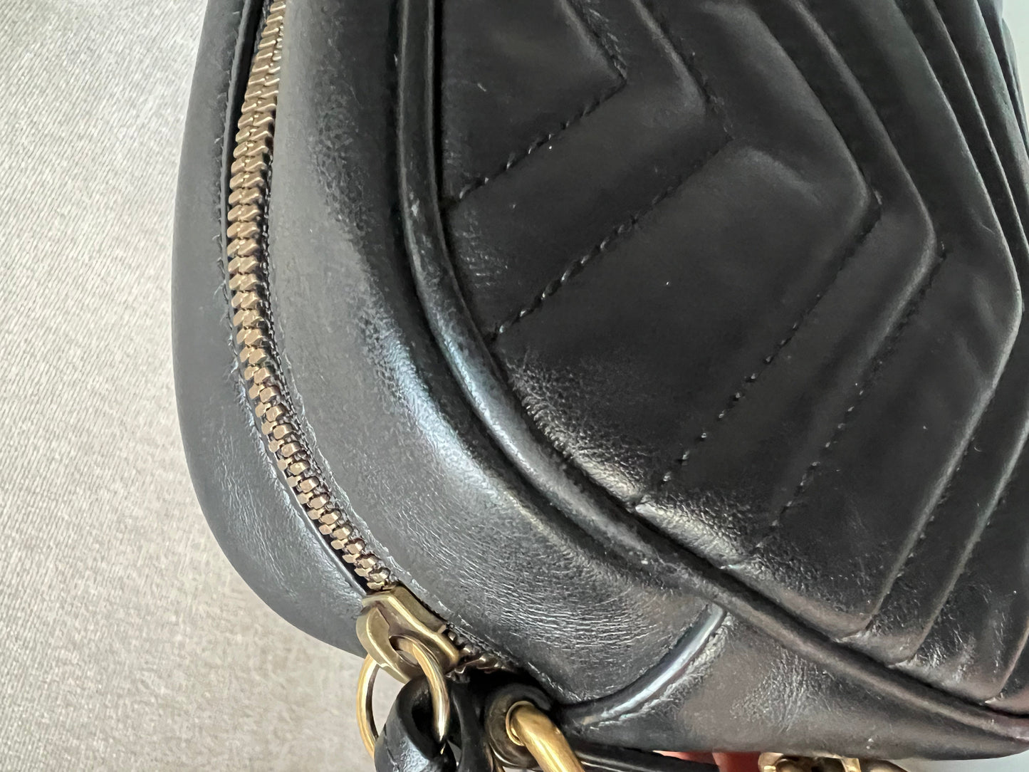 Gucci GG Black Marmont Small Shoulder Bag (RRP £1250)