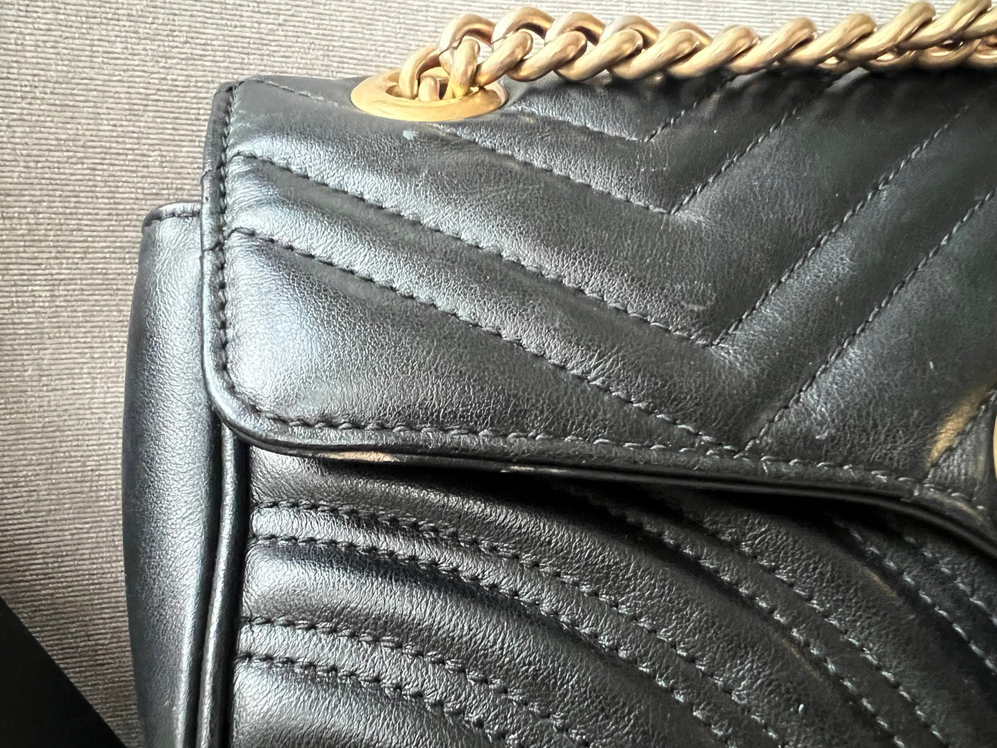 Gucci GG Black Marmont Small Shoulder Bag