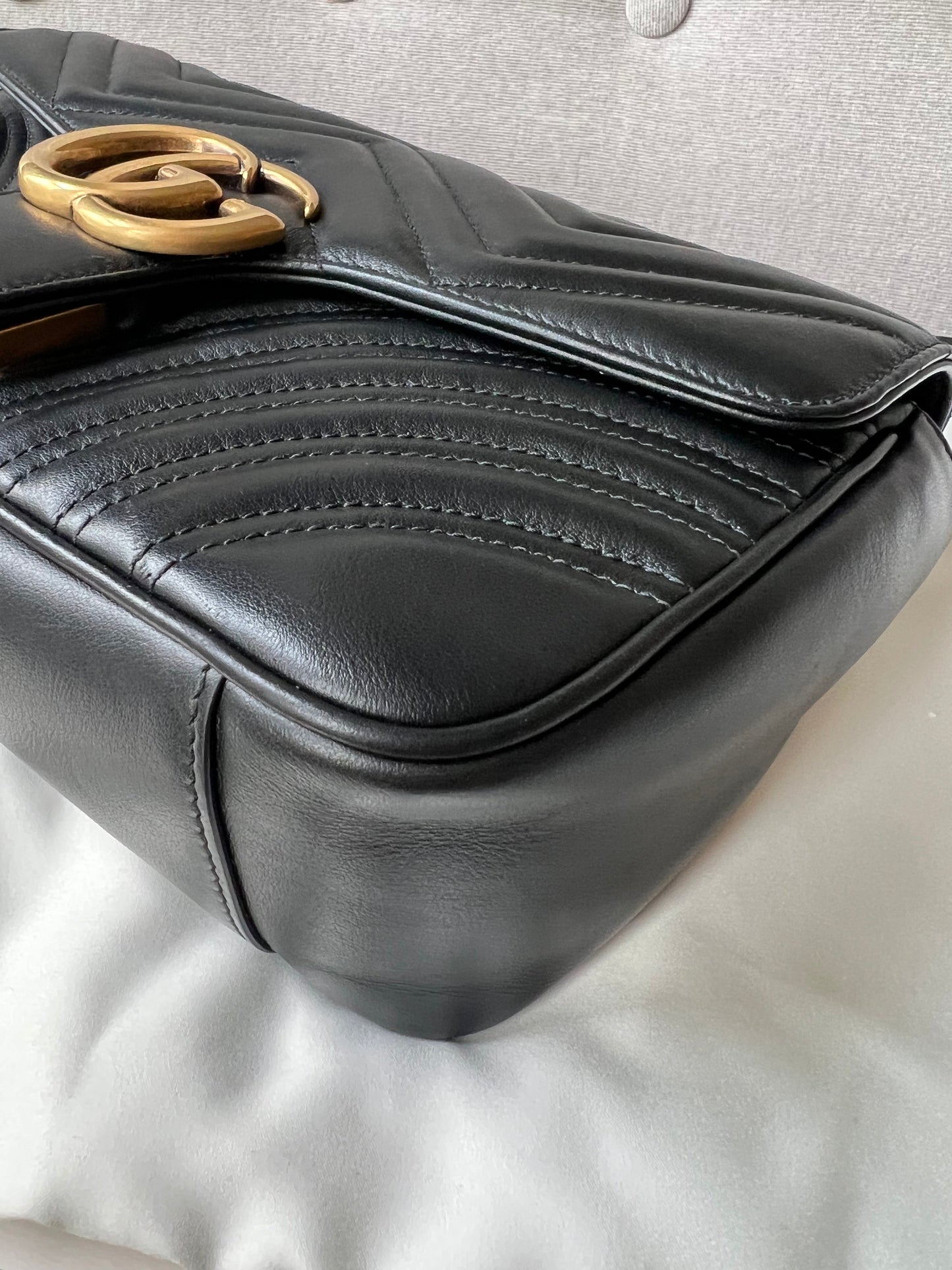 Gucci GG Black Marmont Small Shoulder Bag (RRP £1800)