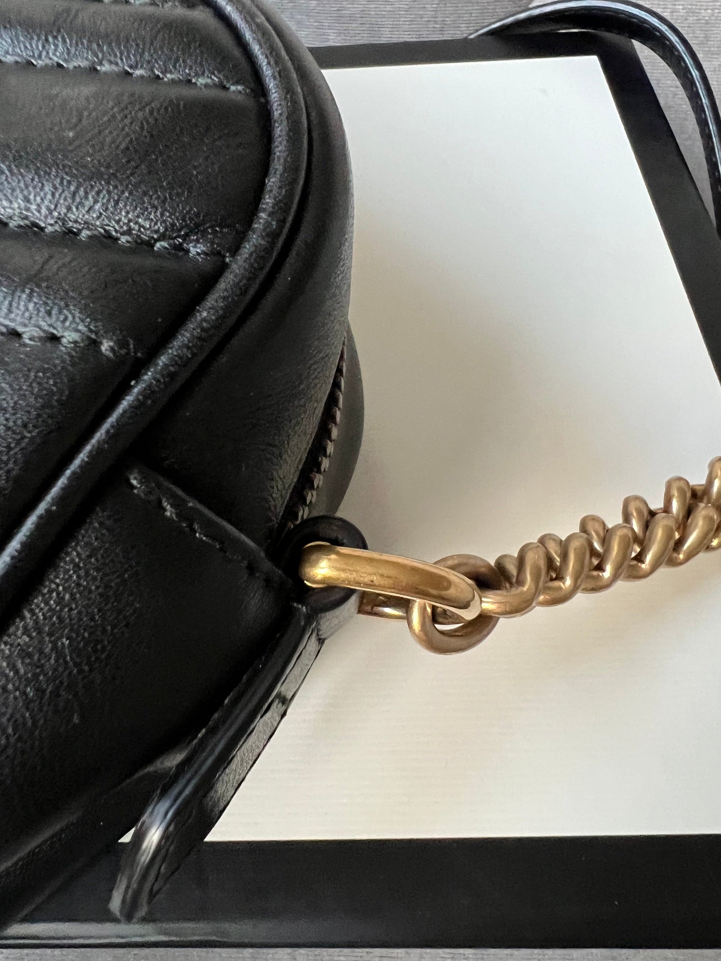 Gucci GG Black Marmont Small Shoulder Bag (RRP £1250)