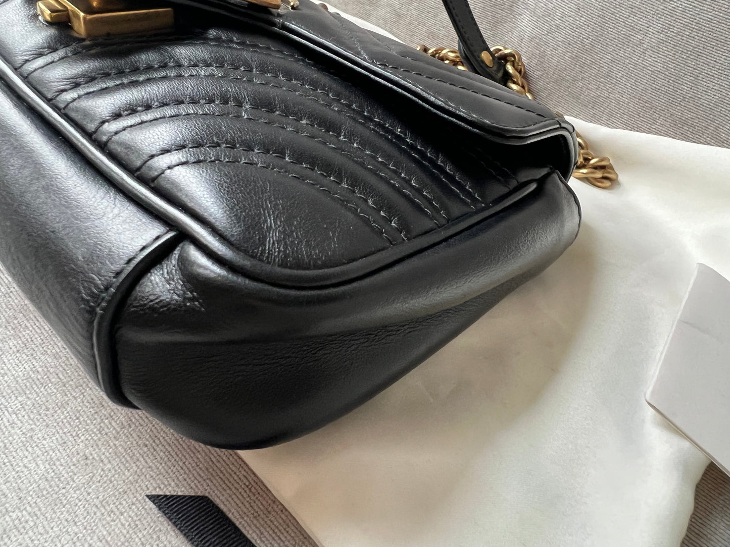 Gucci GG Black Marmont Mini Shoulder Bag (RRP £1,700)