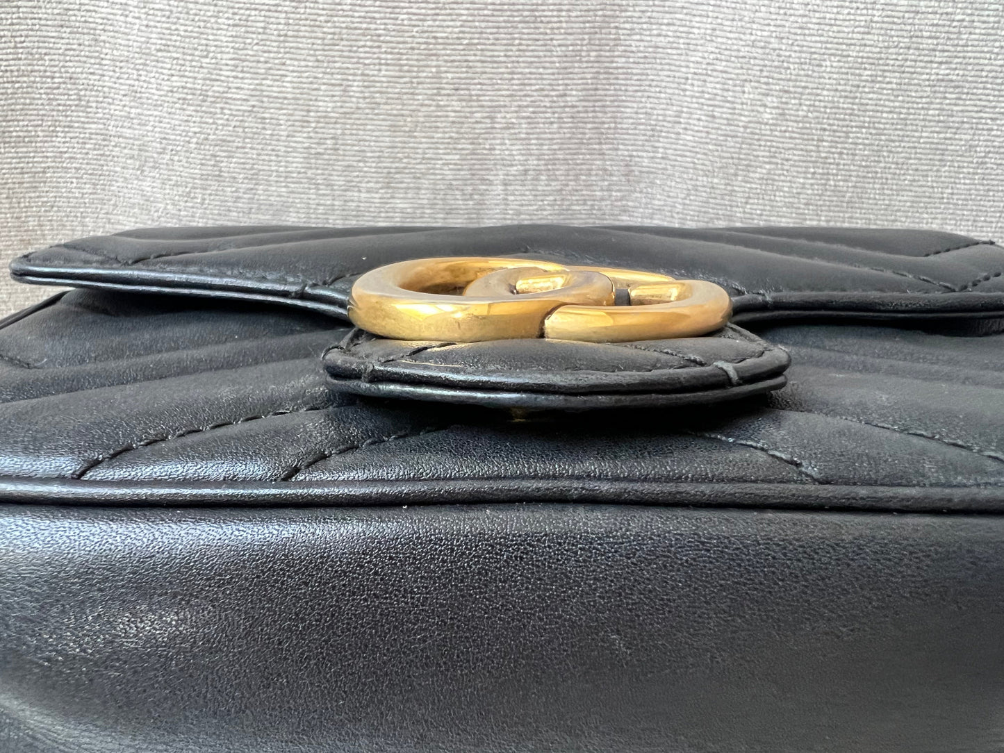 Gucci GG Black Marmont Super Mini Shoulder Bag