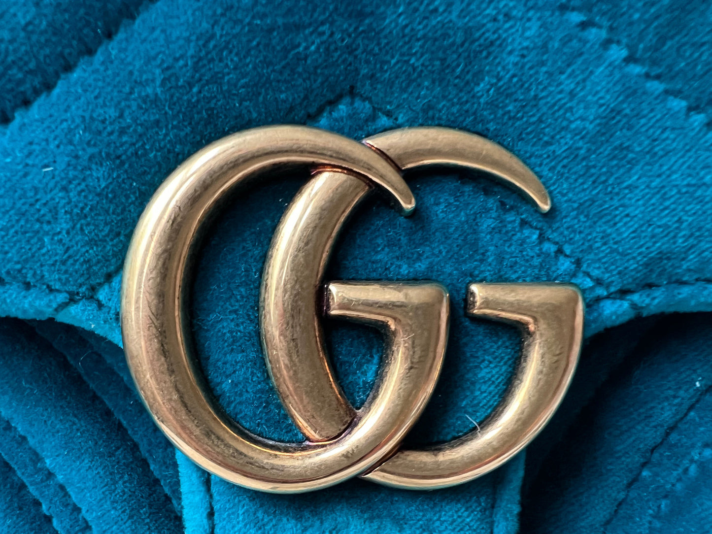 Gucci GG Mini Velvet Marmont Mini Shoulder Bag