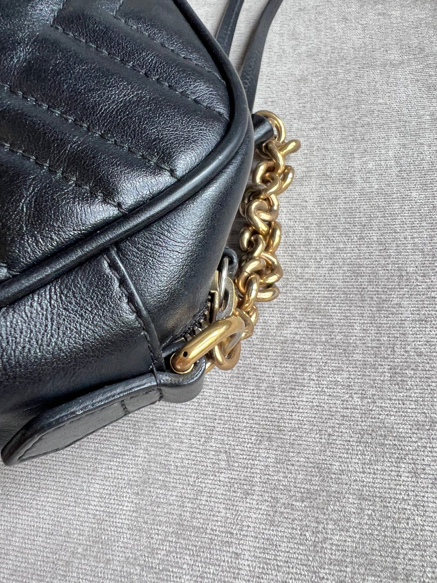 Gucci GG Black Marmont Small Shoulder Bag