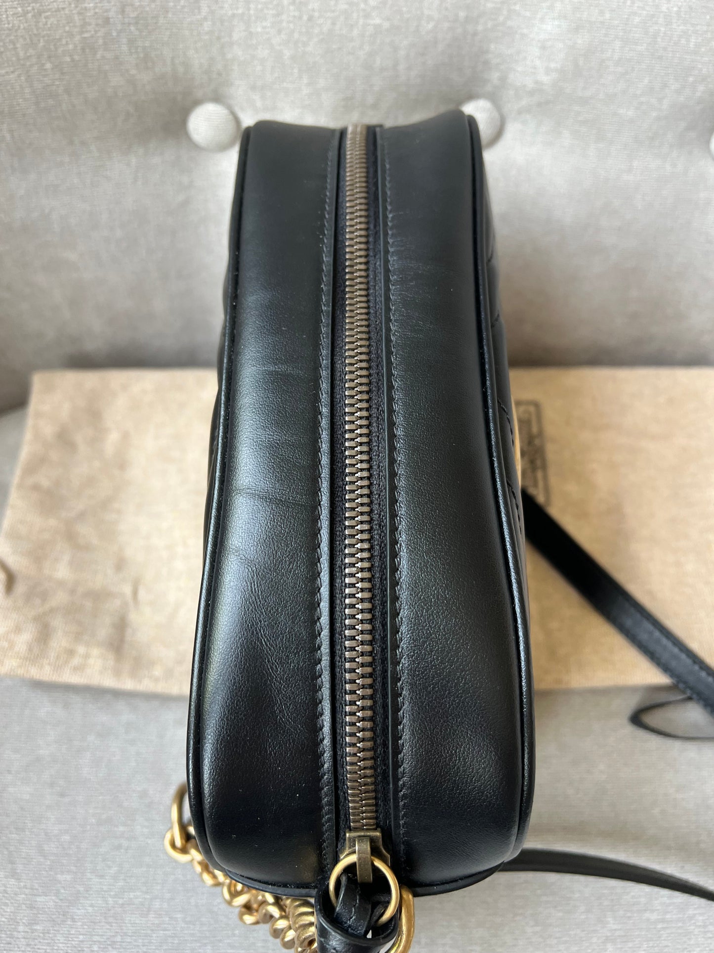 Gucci GG Black Marmont Small Shoulder Bag