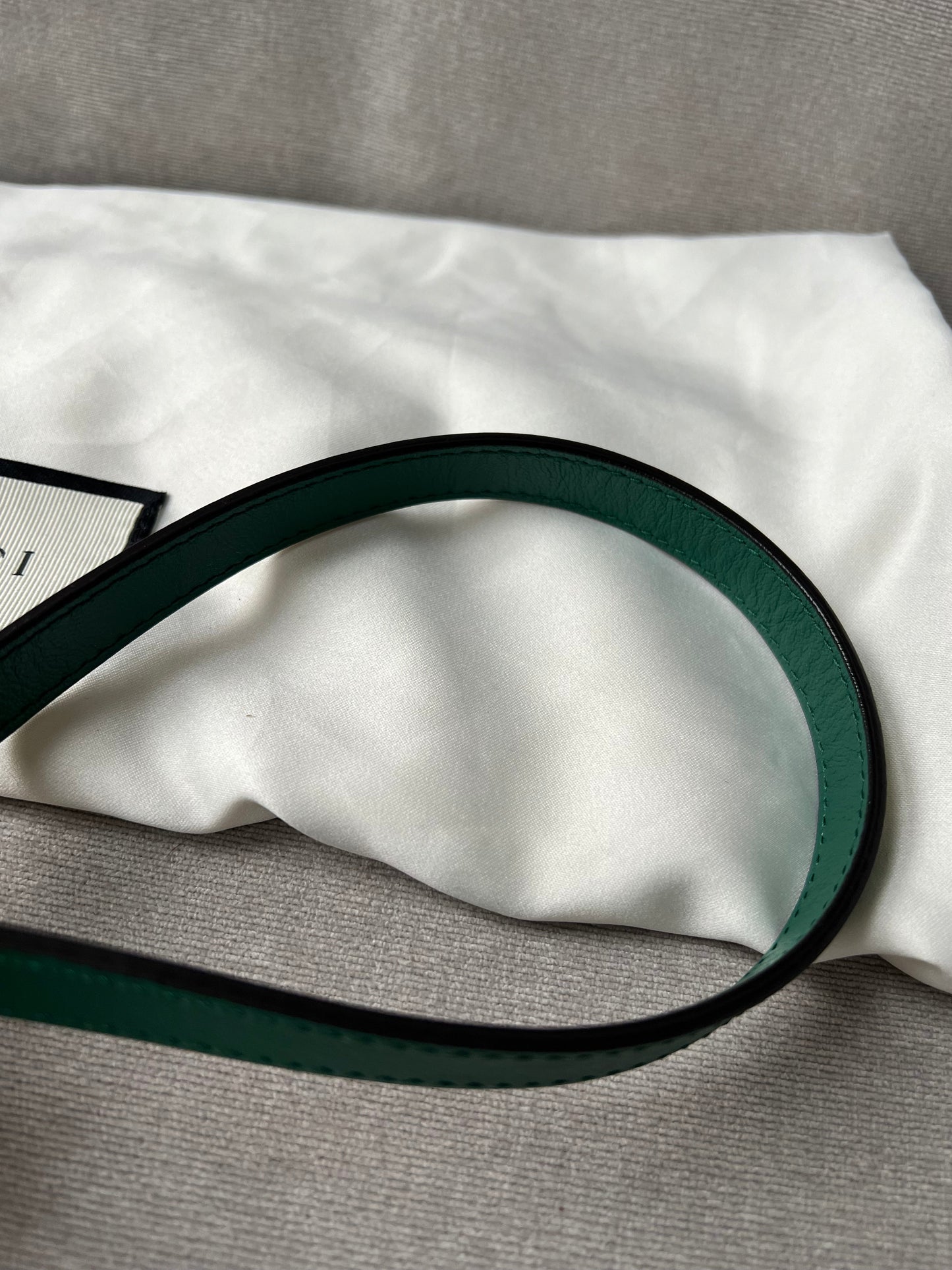 Gucci GG Green Torchon Marmont Small Shoulder Bag