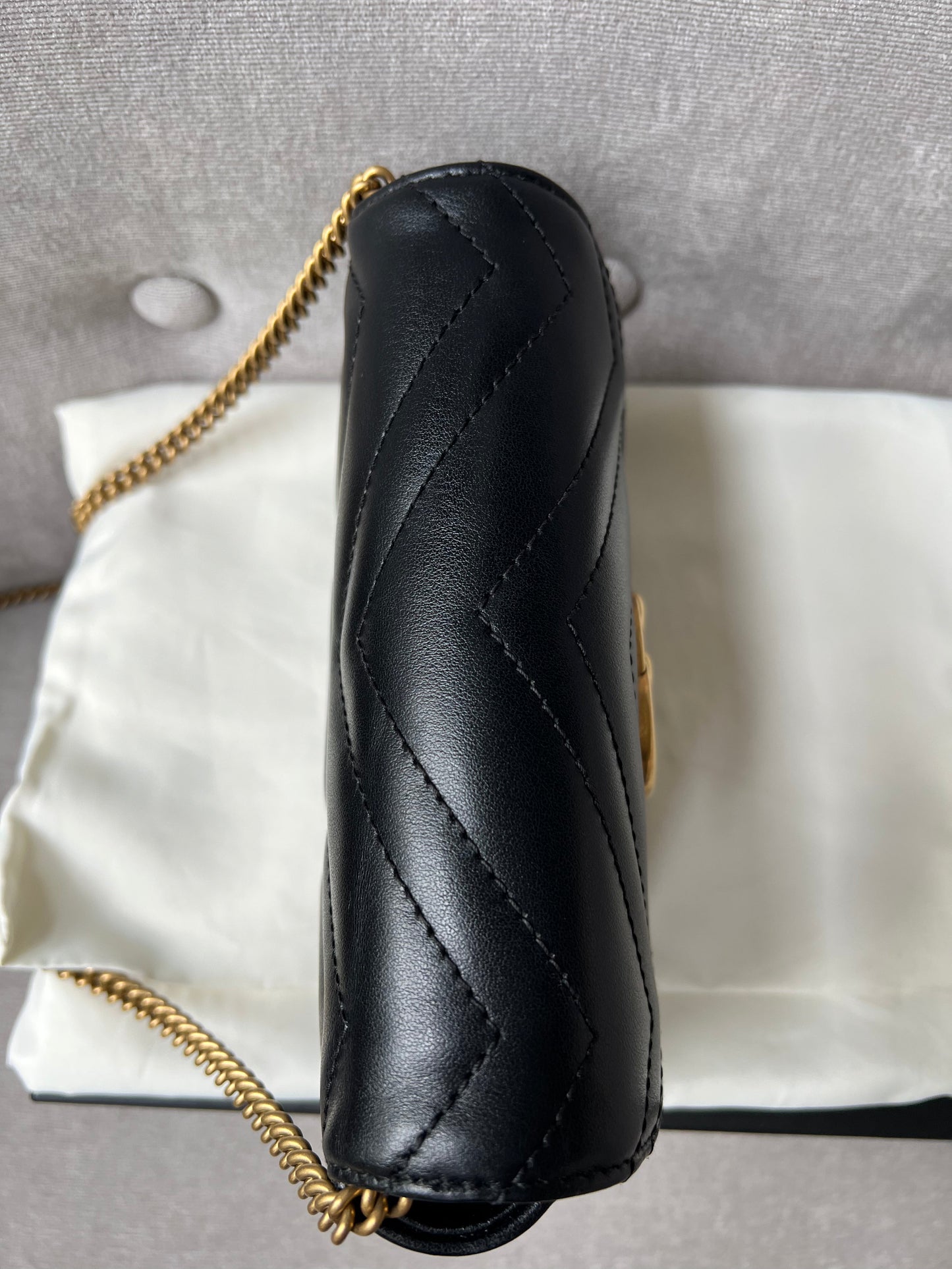 Gucci GG Black Marmont Super Mini Shoulder Bag