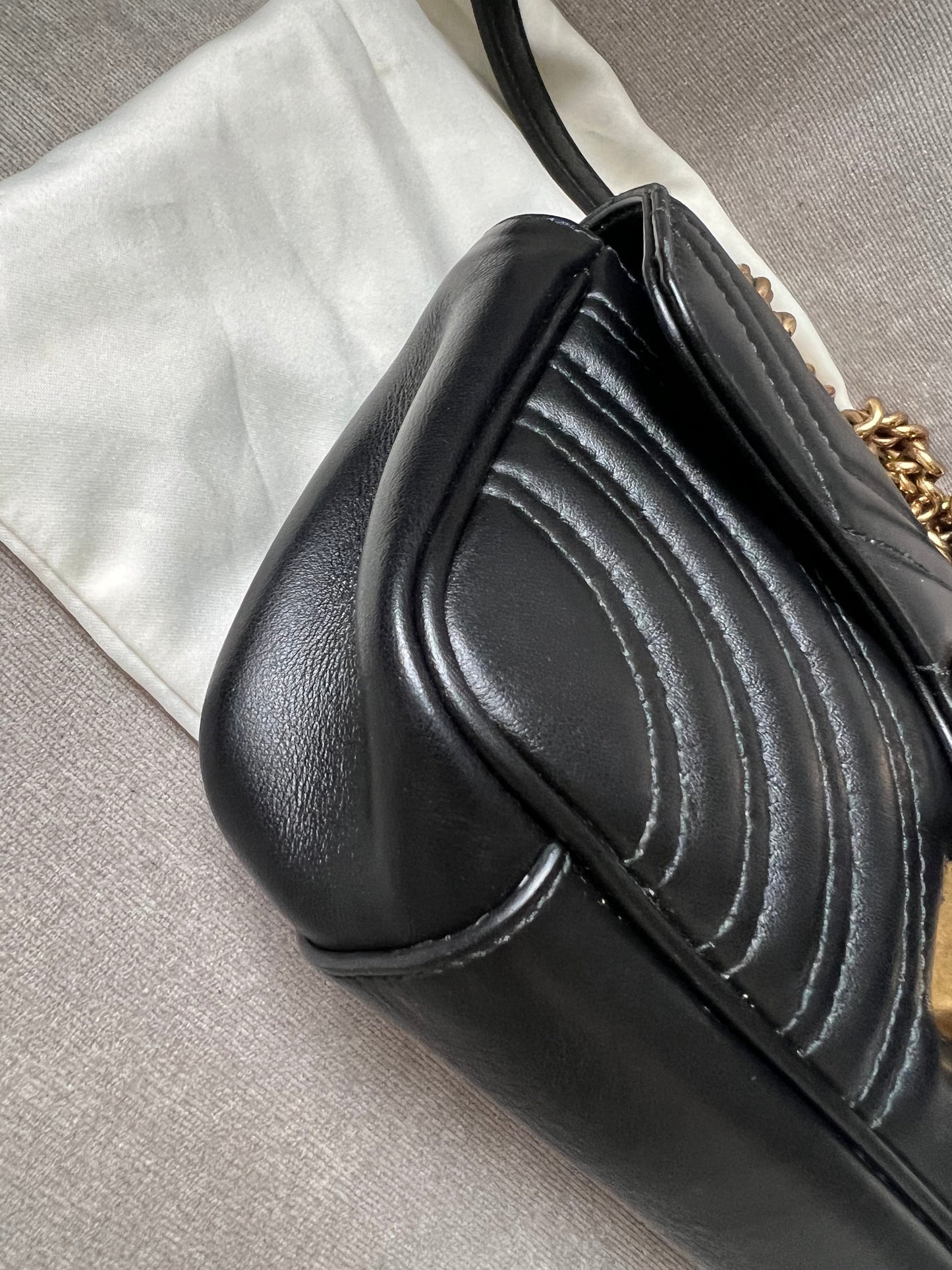 Gucci GG Black Marmont Mini Shoulder Bag (RRP £1,700)