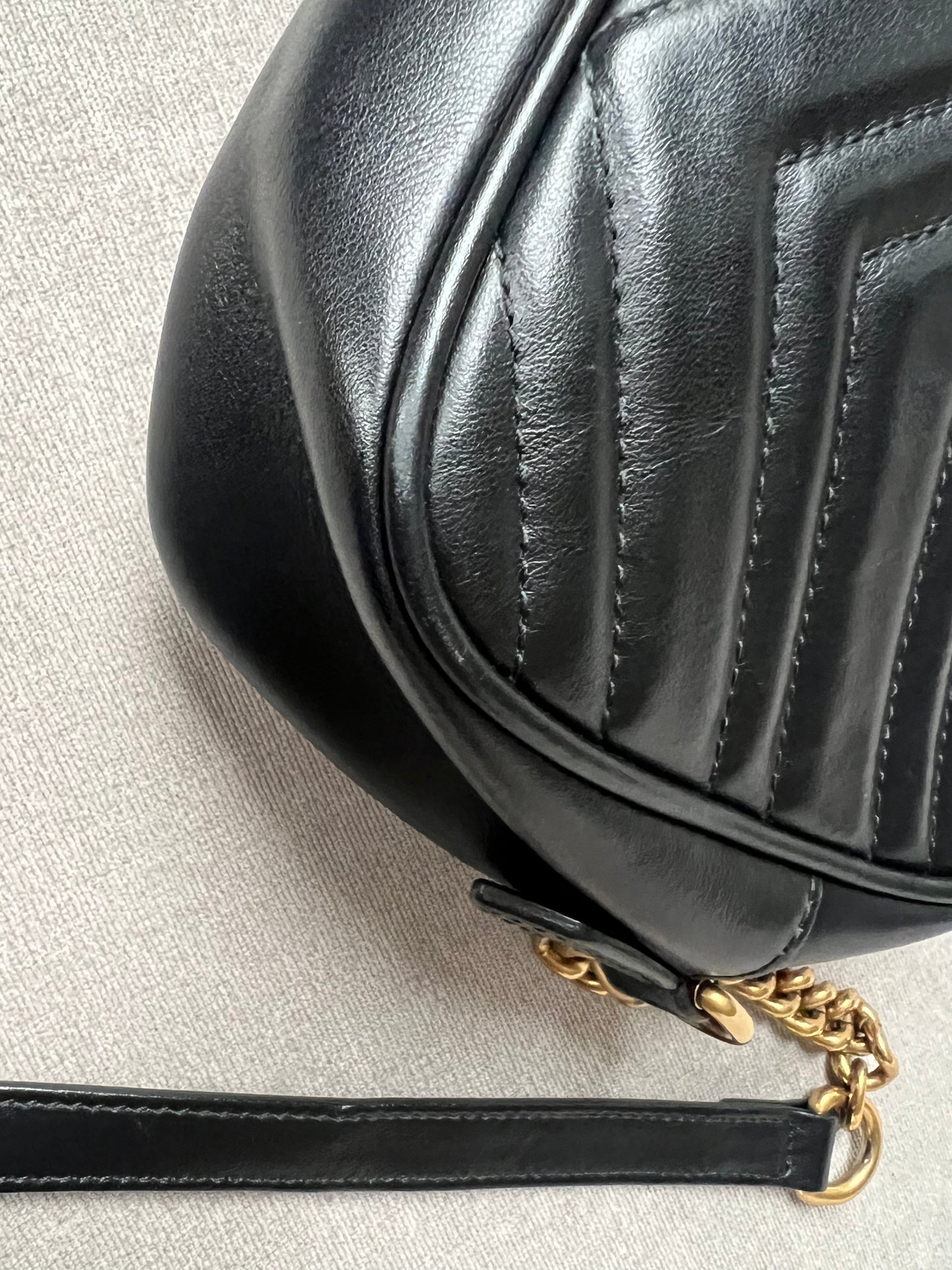 Gucci GG Black Marmont Small Shoulder Bag