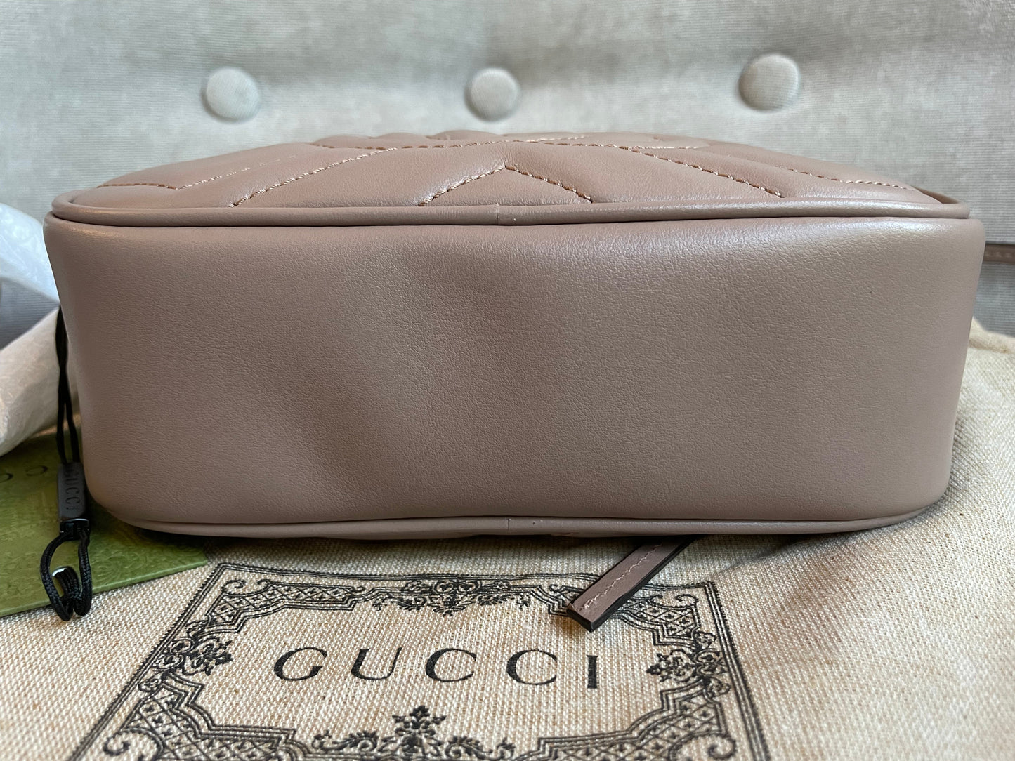 Gucci GG Dusty Pink Marmont Mini Shoulder Bag
