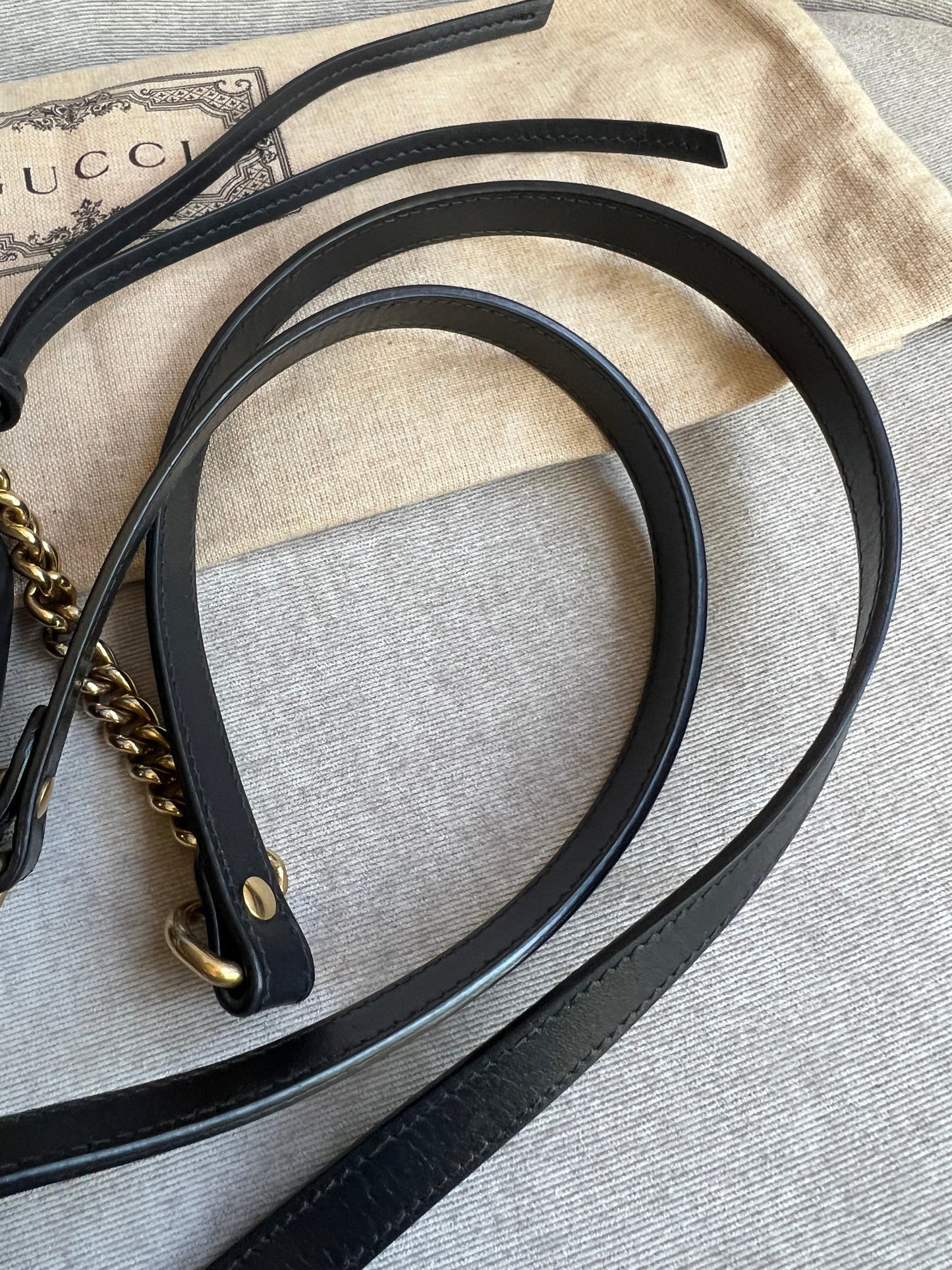Gucci GG Black Marmont Mini Shoulder Bag