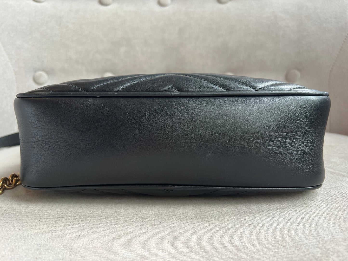 Gucci GG Black Marmont Small Shoulder Bag