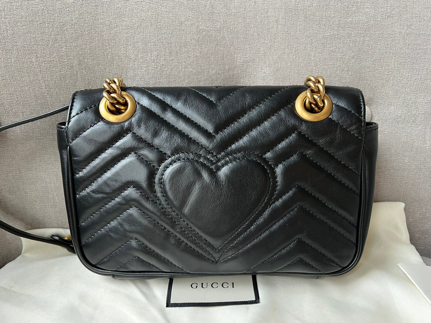 Gucci GG Black Marmont Mini Shoulder Bag (RRP £1,700)