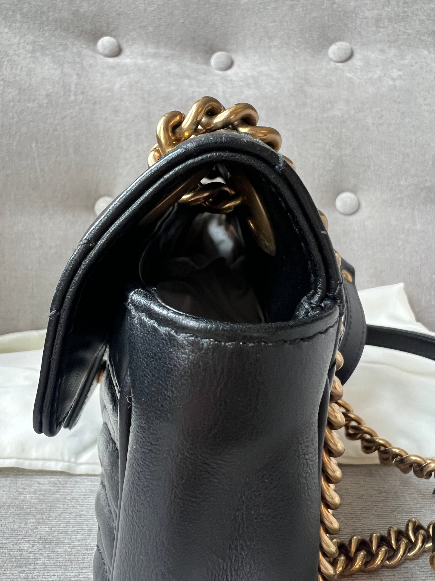 Gucci GG Black Marmont Mini Shoulder Bag (RRP £1,700)