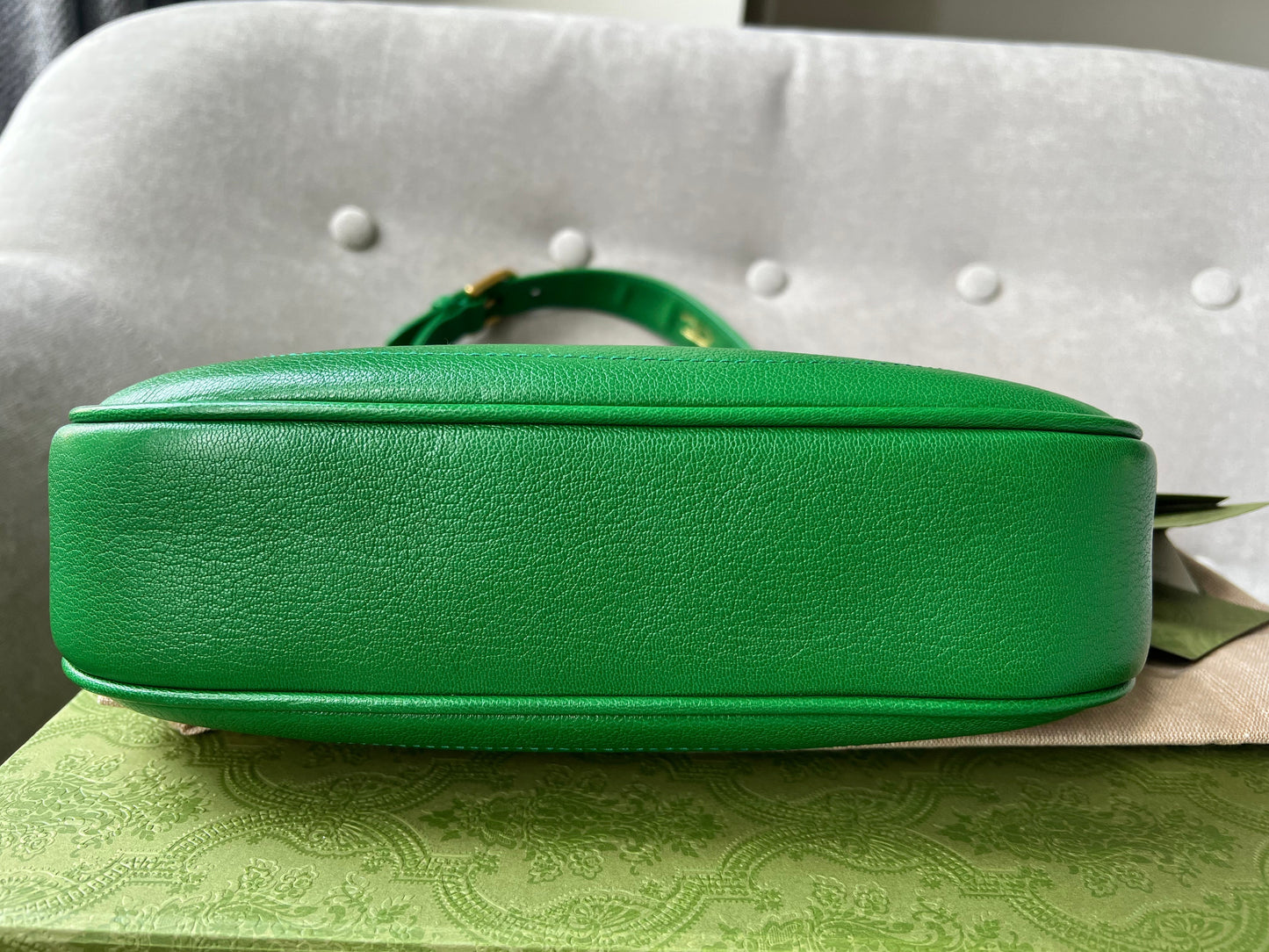 Gucci Green Small Aphrodite Shoulder Bag