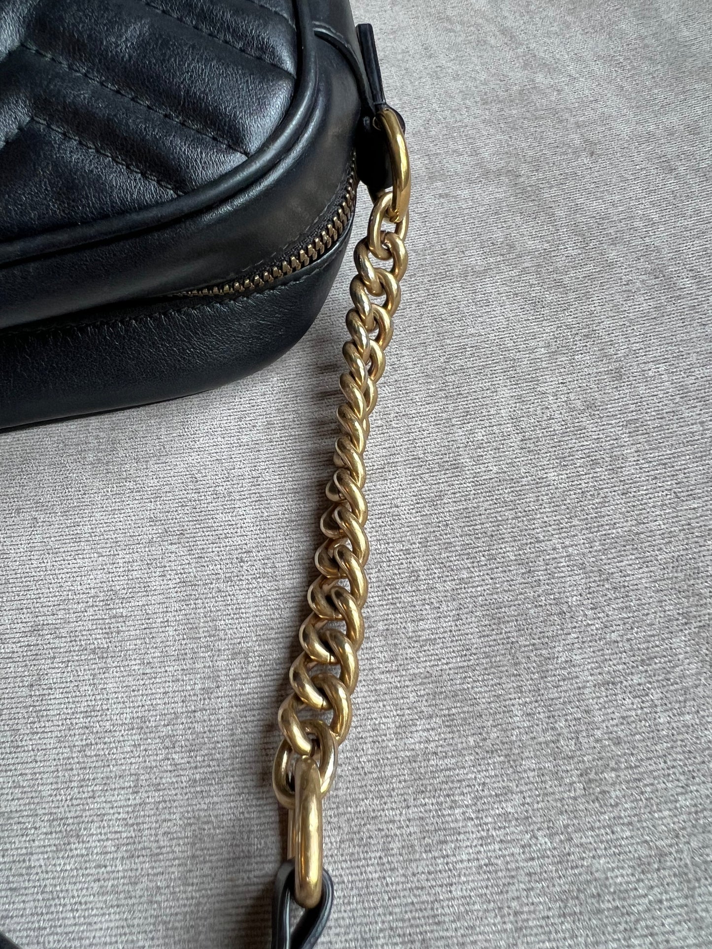 Gucci GG Black Marmont Small Shoulder Bag