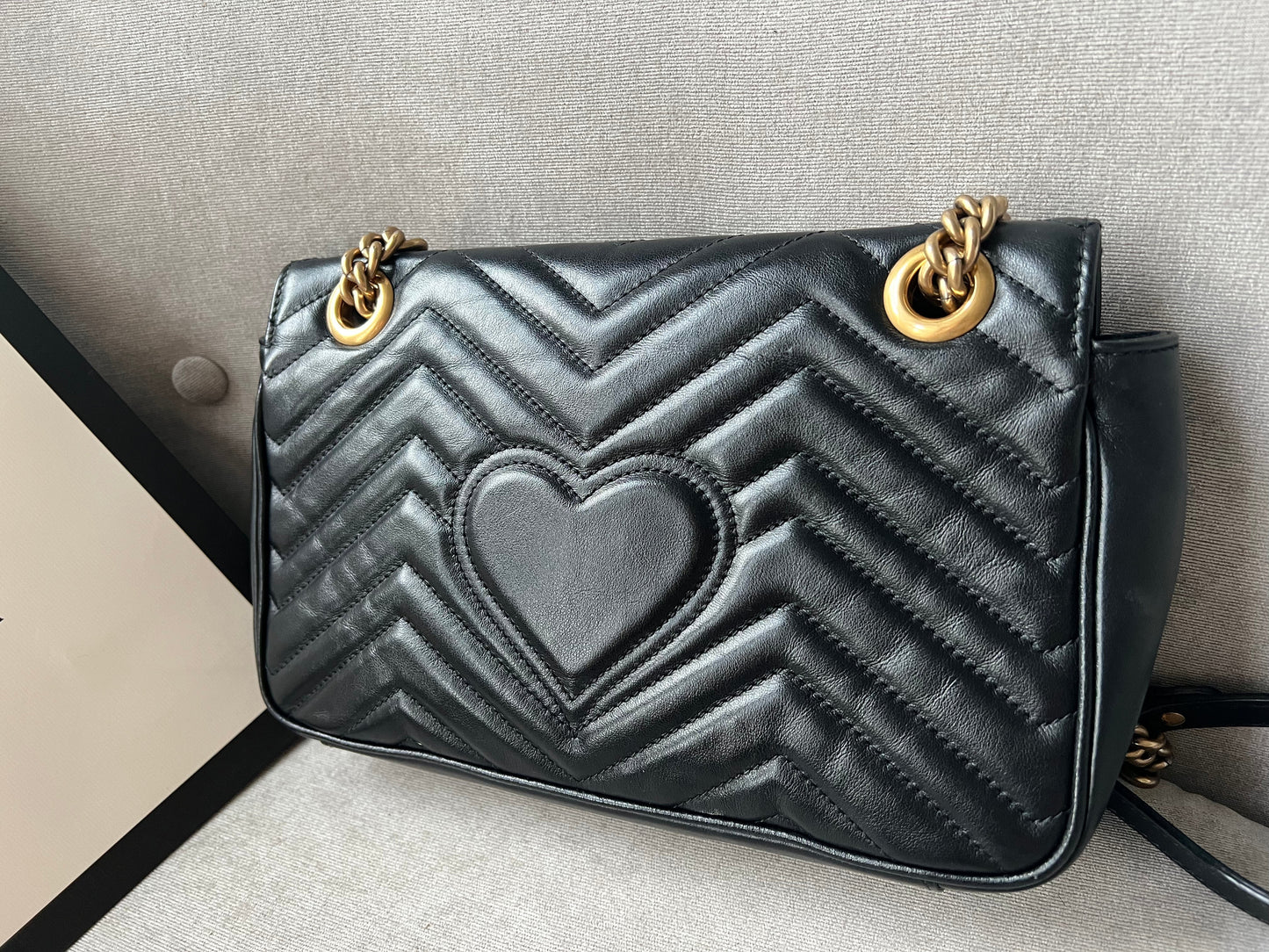 Gucci GG Black Marmont Small Shoulder Bag