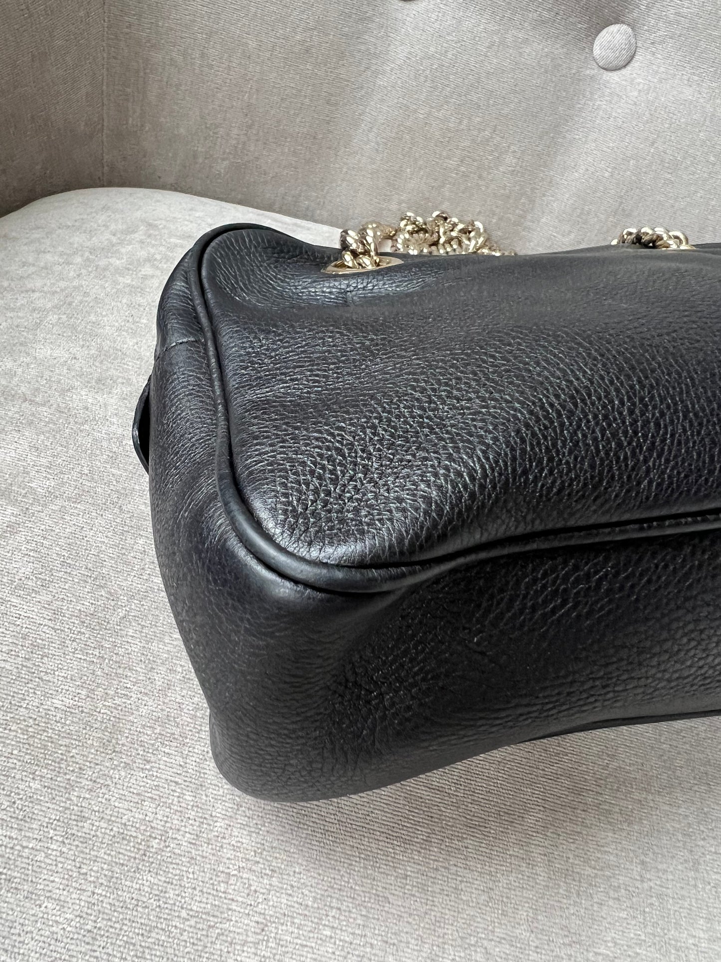 Gucci Black Small Soho Chain Tote