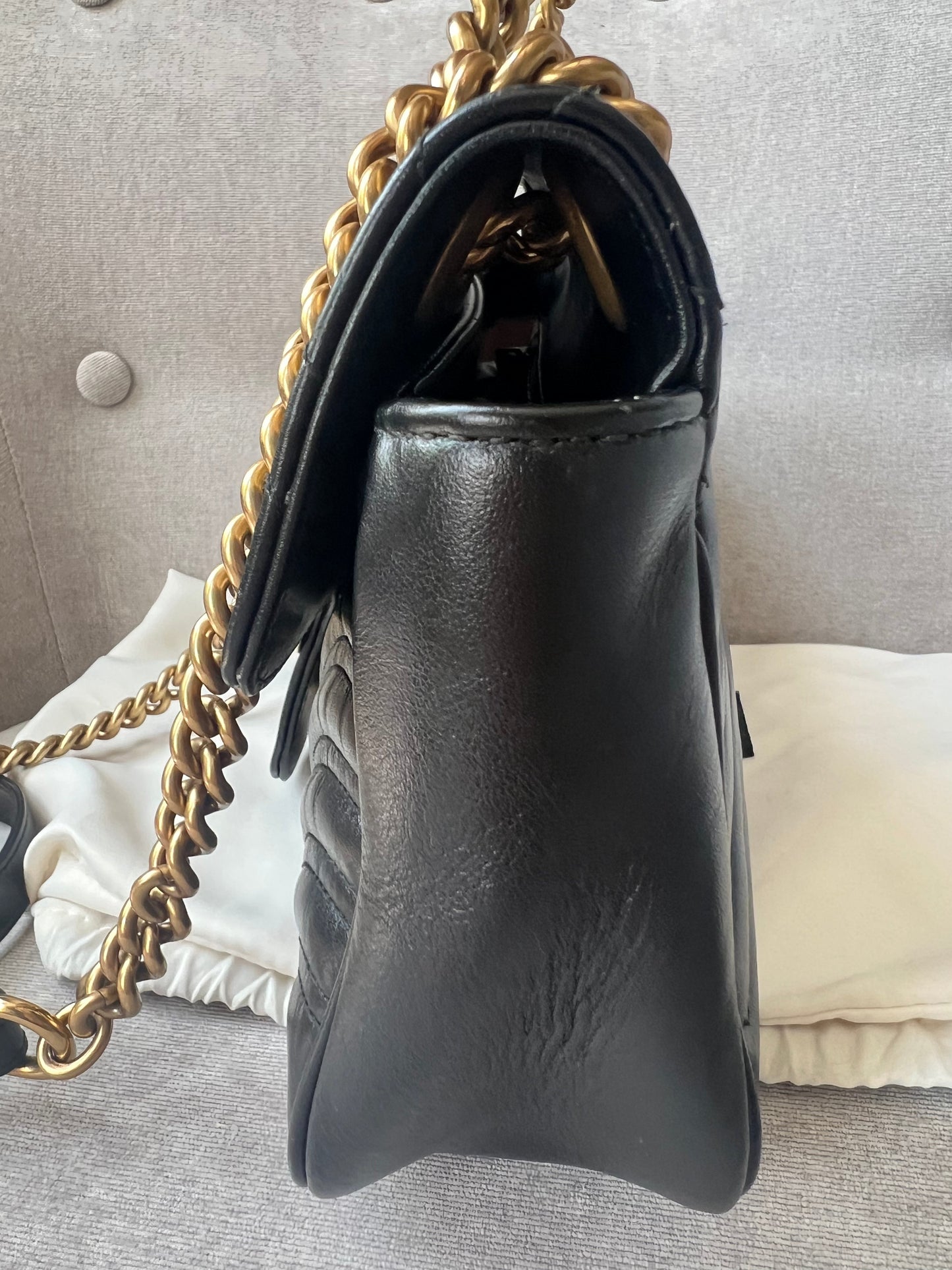 Gucci GG Black Marmont Small Shoulder Bag (RRP £1800)