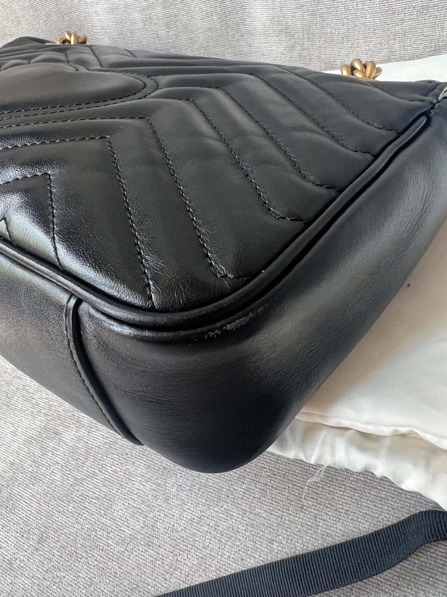 Gucci GG Black Marmont Small Shoulder Bag (RRP £1800)