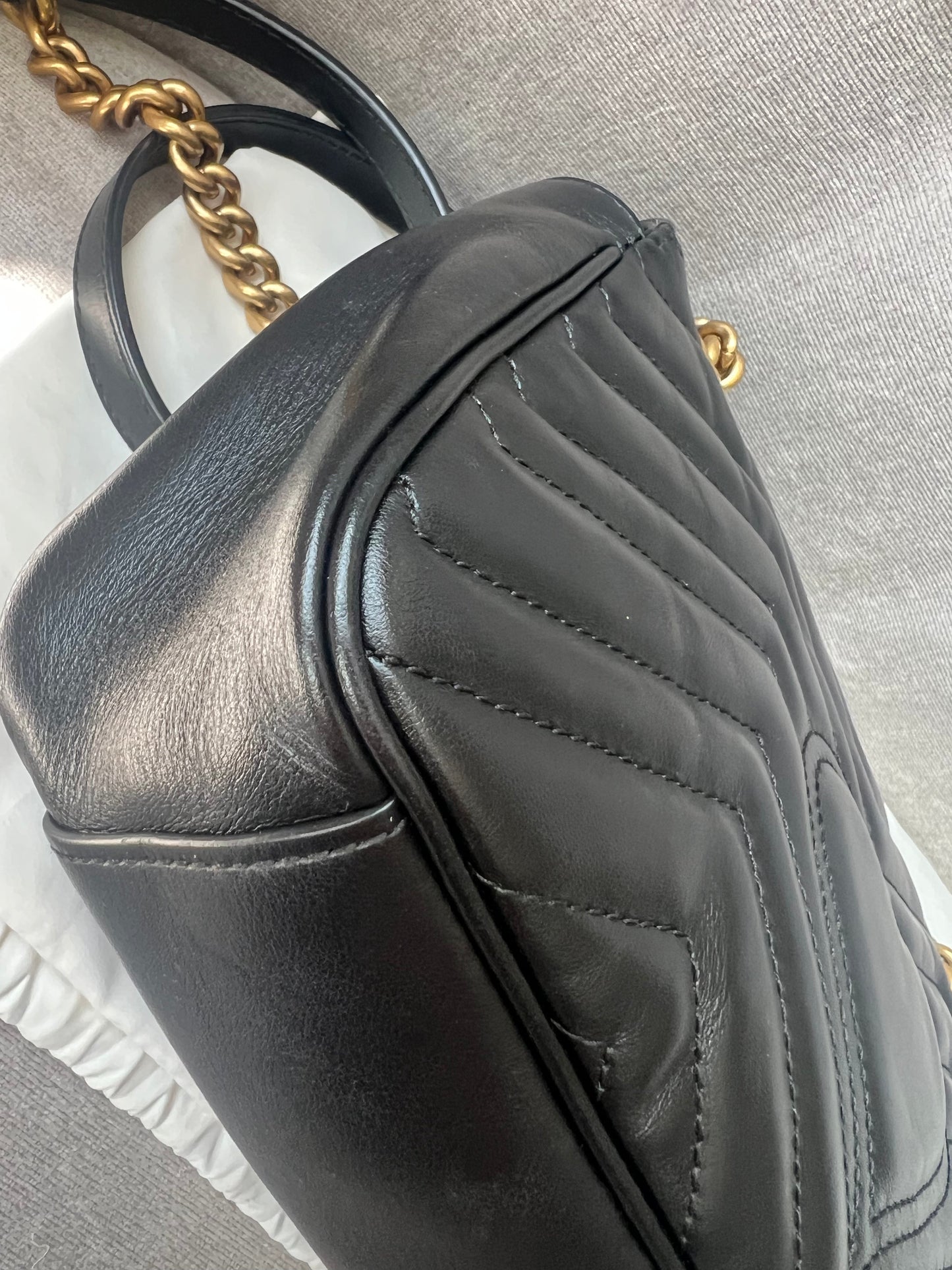 Gucci GG Black Marmont Small Shoulder Bag (RRP £1800)