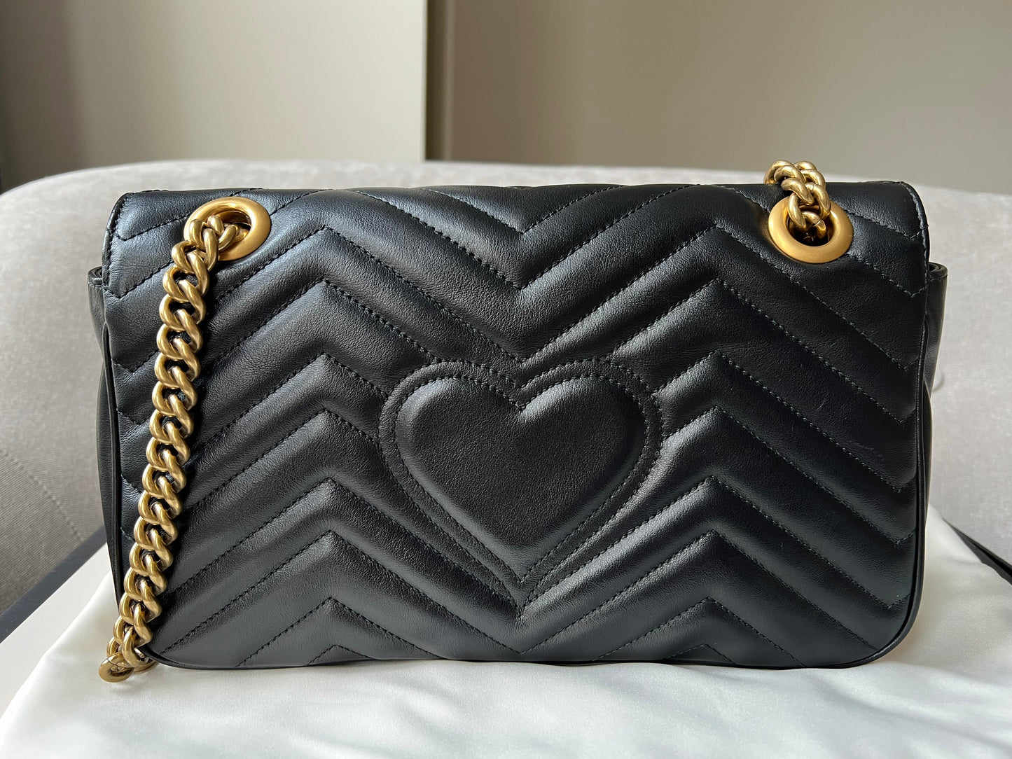 Gucci GG Black Marmont Small Shoulder Bag (RRP £1800)