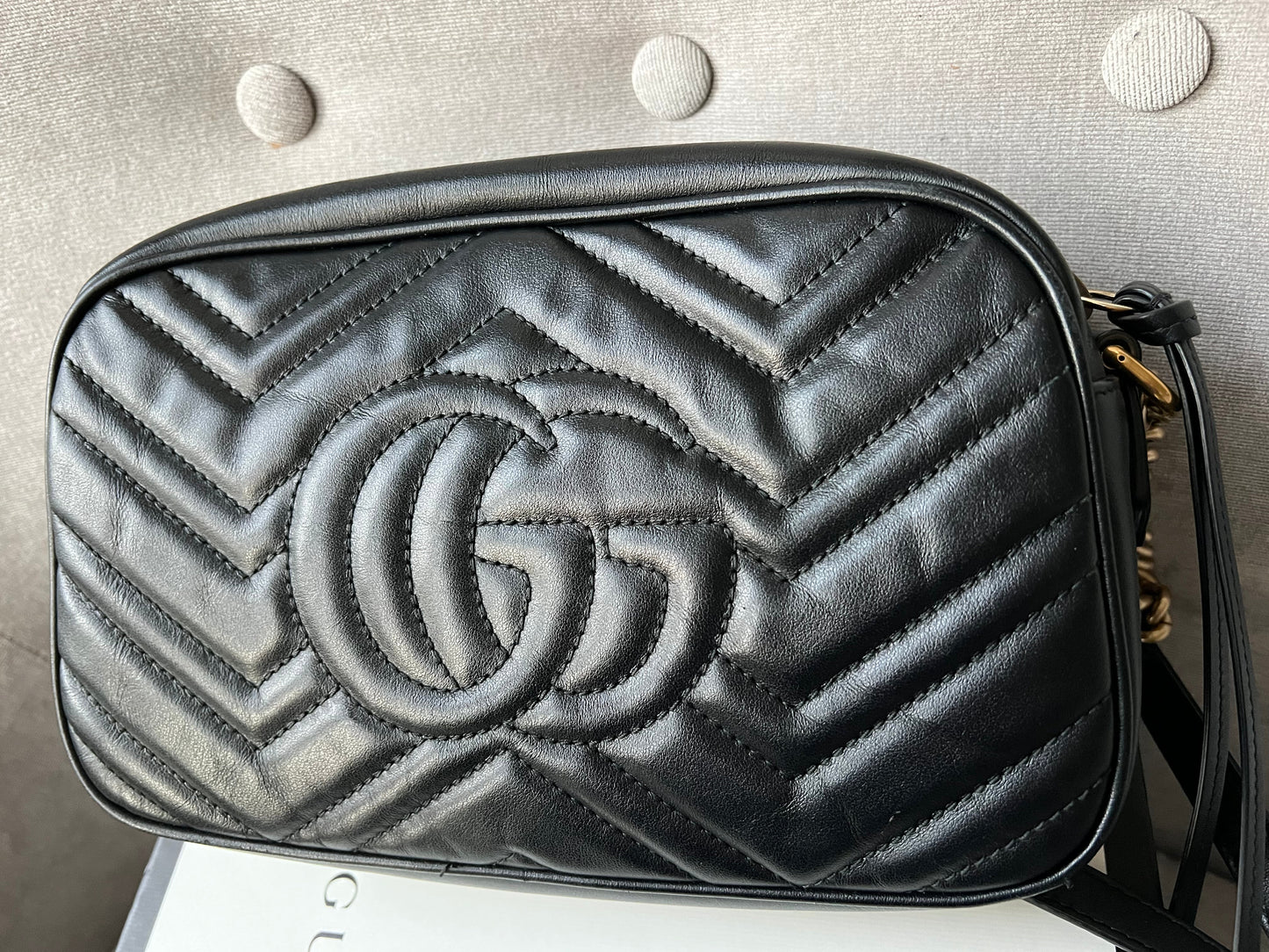 Gucci GG Black Marmont Small Shoulder Bag (RRP £1250)