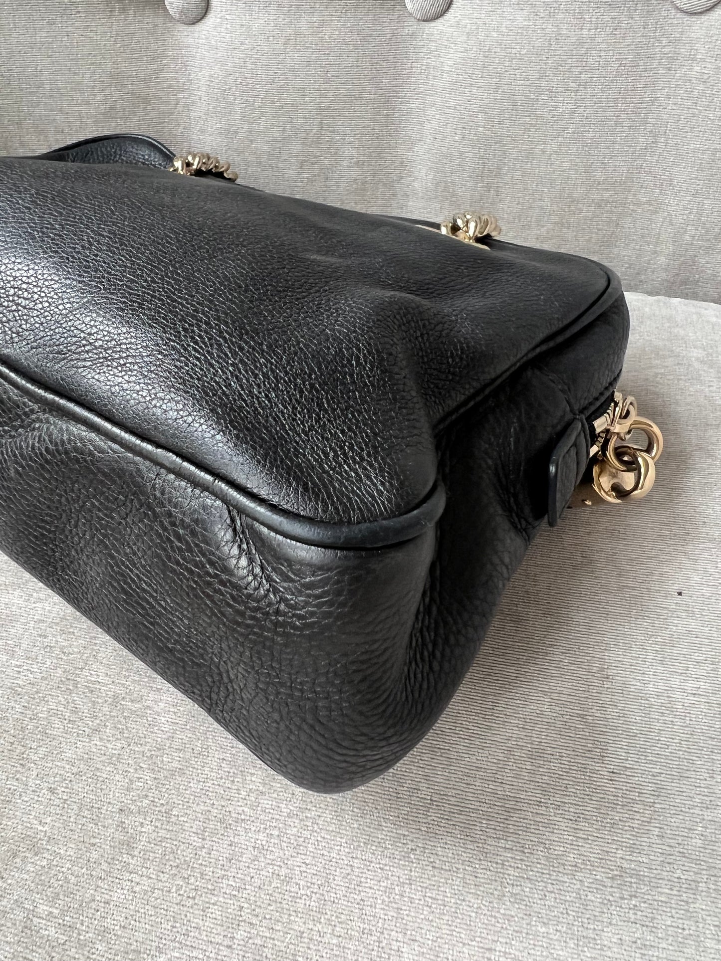 Gucci Black Small Soho Chain Tote