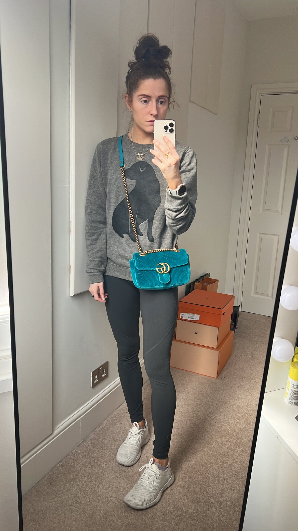 Gucci GG Mini Velvet Marmont Mini Shoulder Bag