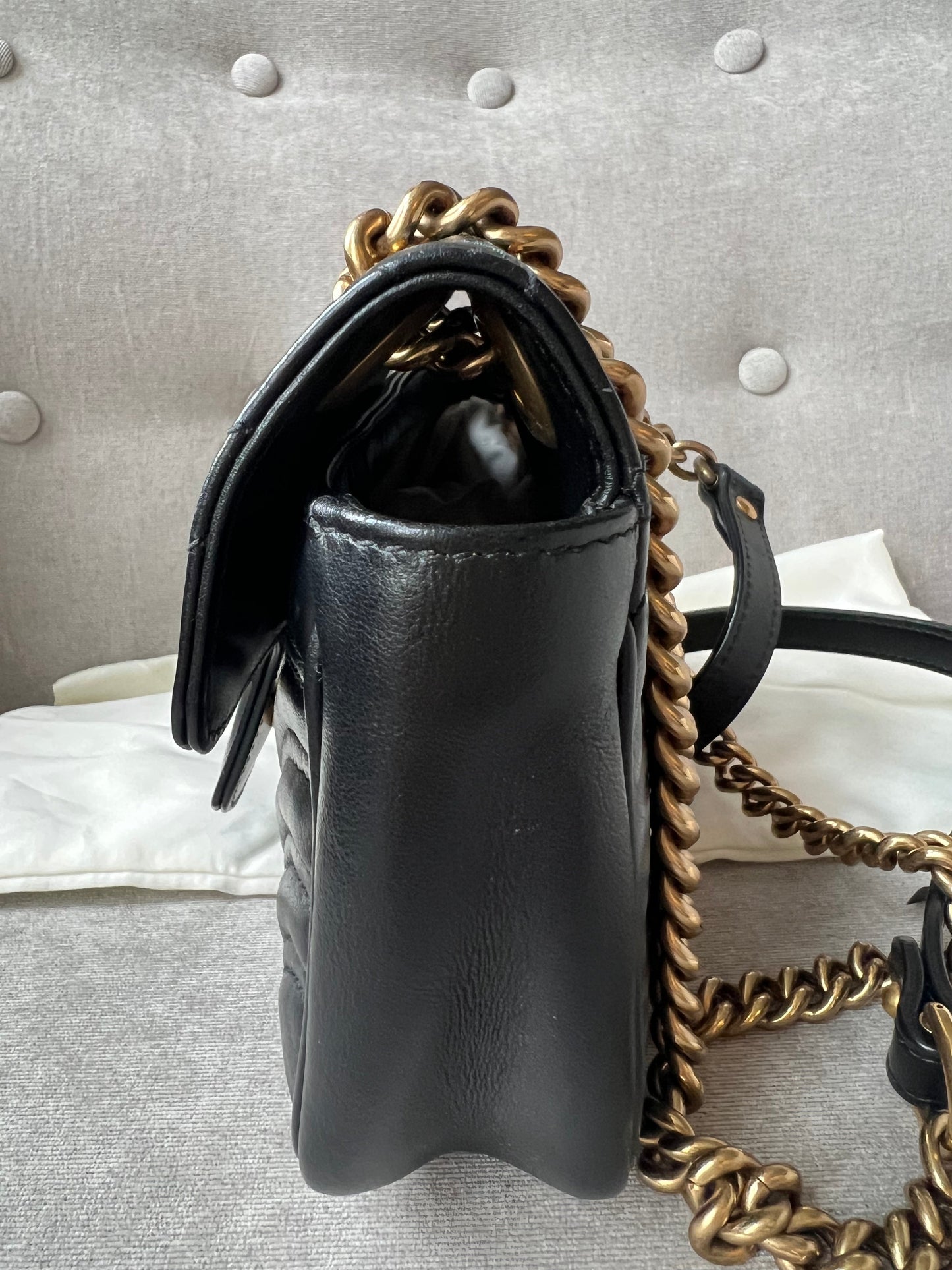 Gucci GG Black Marmont Mini Shoulder Bag (RRP £1,700)
