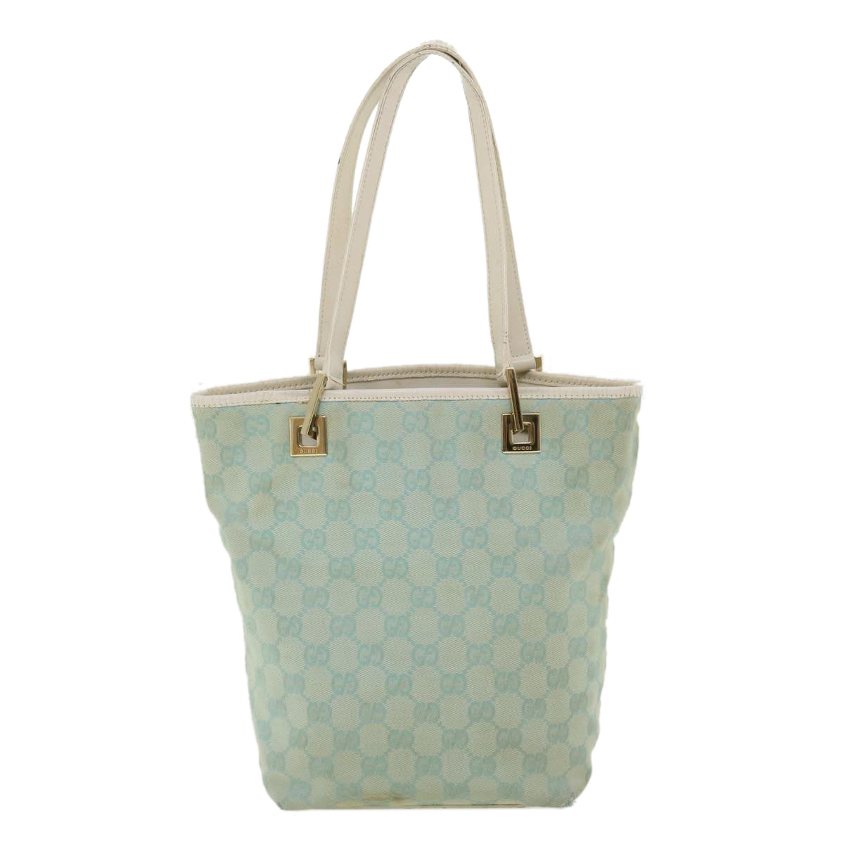 GUCCI GG Canvas Shoulder Bag Light Blue 0021099 001998 34957