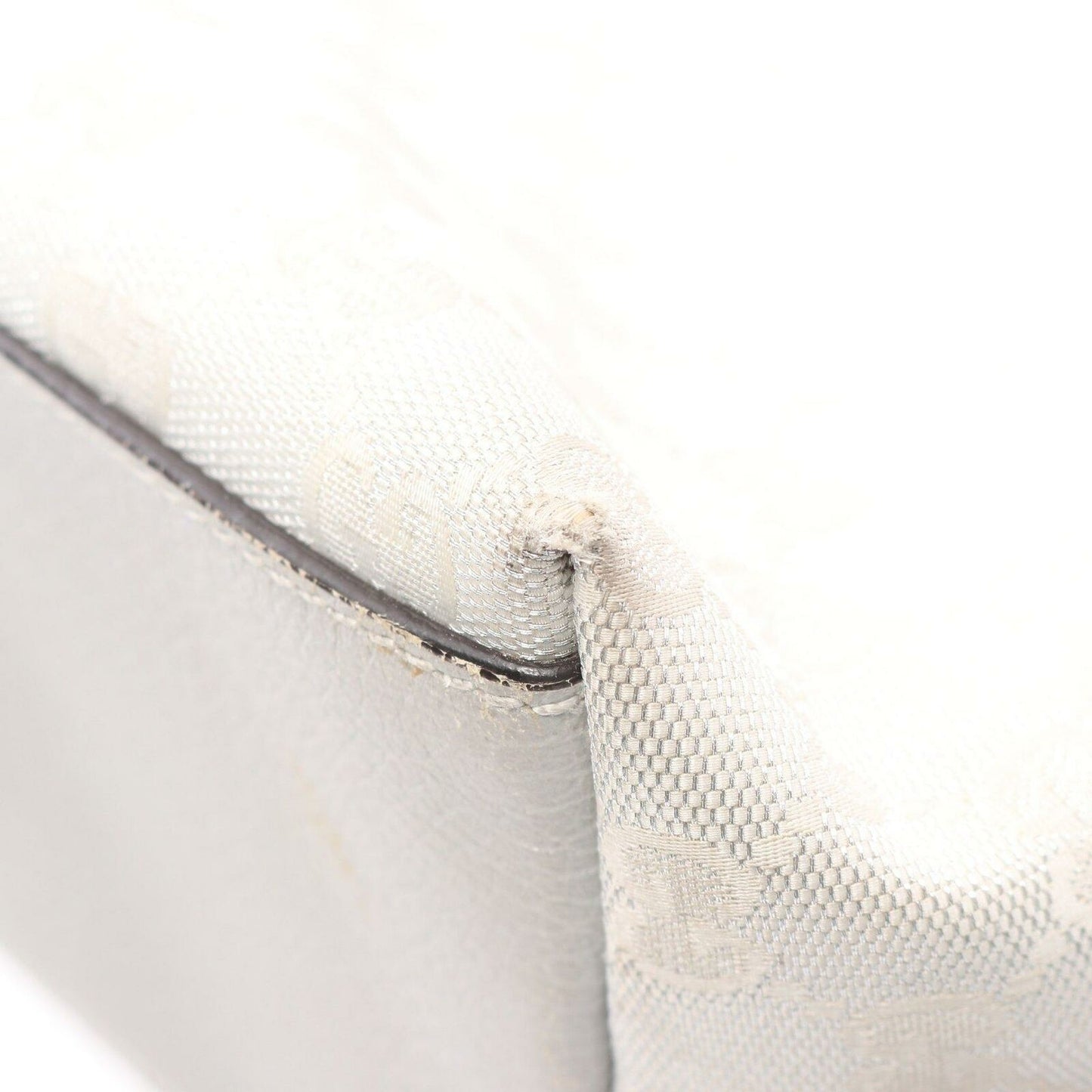 Gucci Gg Tote Bag White Canvas