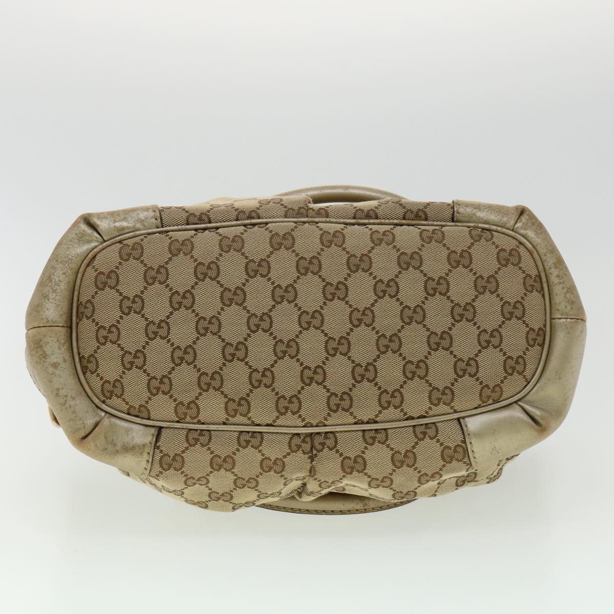 GUCCI GG Canvas Shoulder Bag 2way Beige ki2405