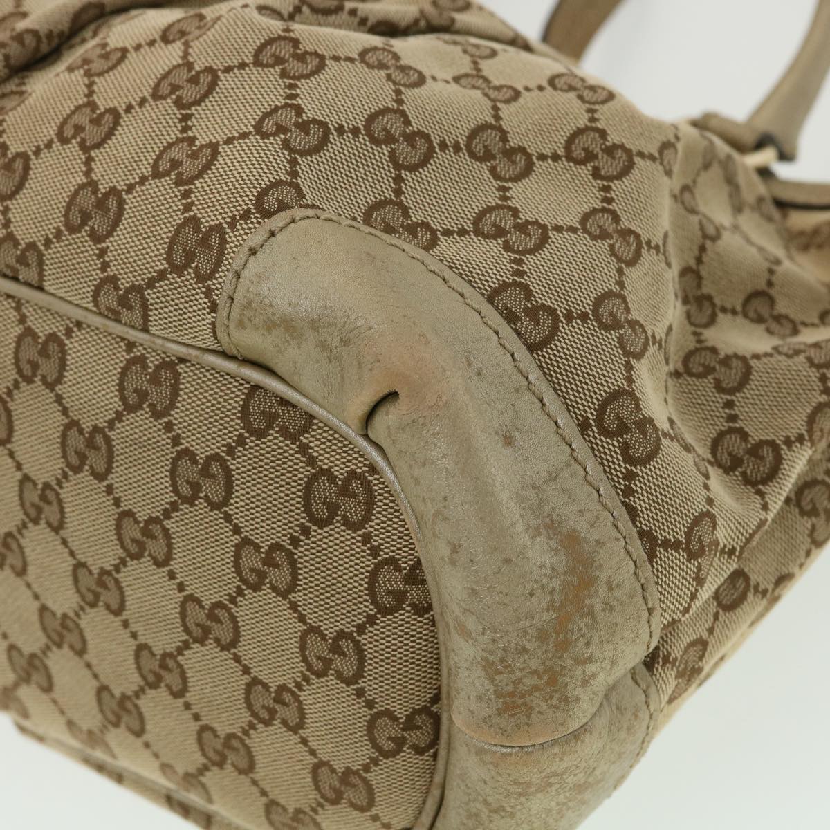 GUCCI GG Canvas Shoulder Bag 2way Beige ki2405