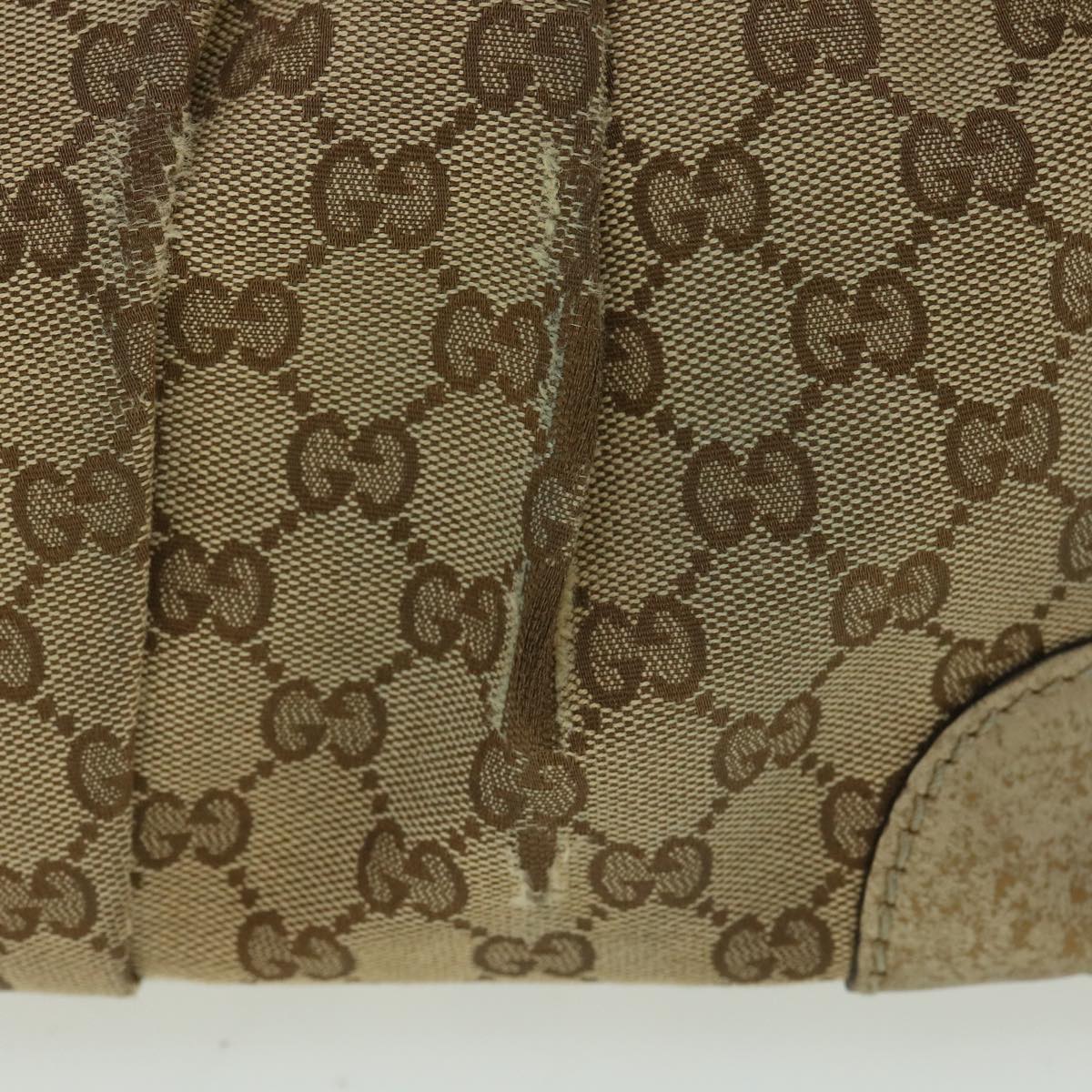 GUCCI GG Canvas Shoulder Bag 2way Beige ki2405