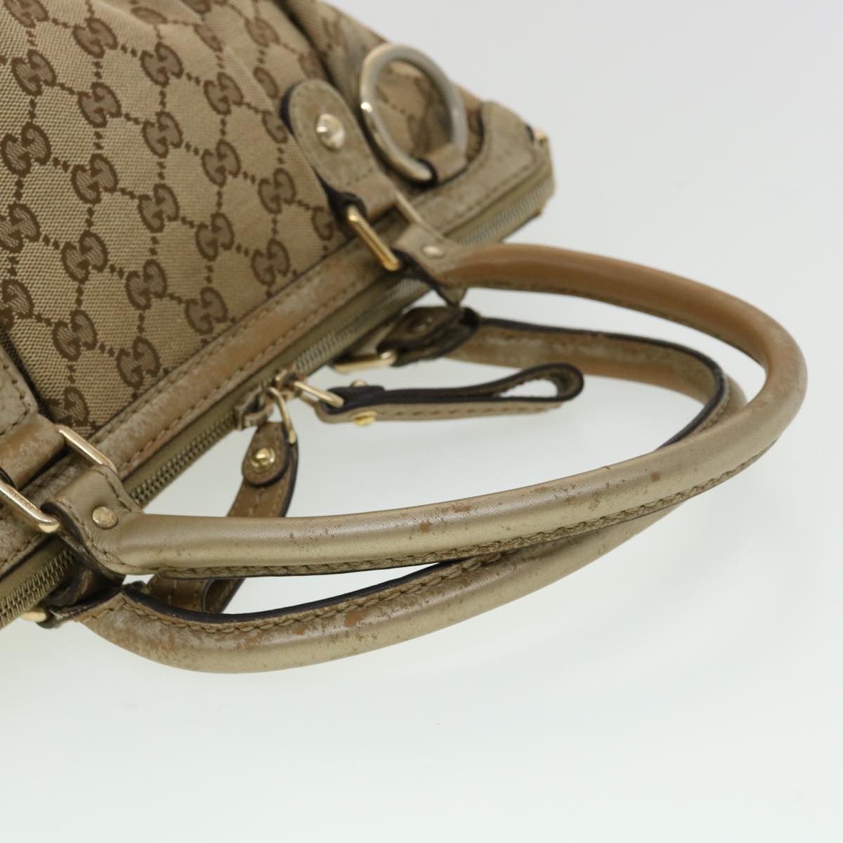 GUCCI GG Canvas Shoulder Bag 2way Beige ki2405